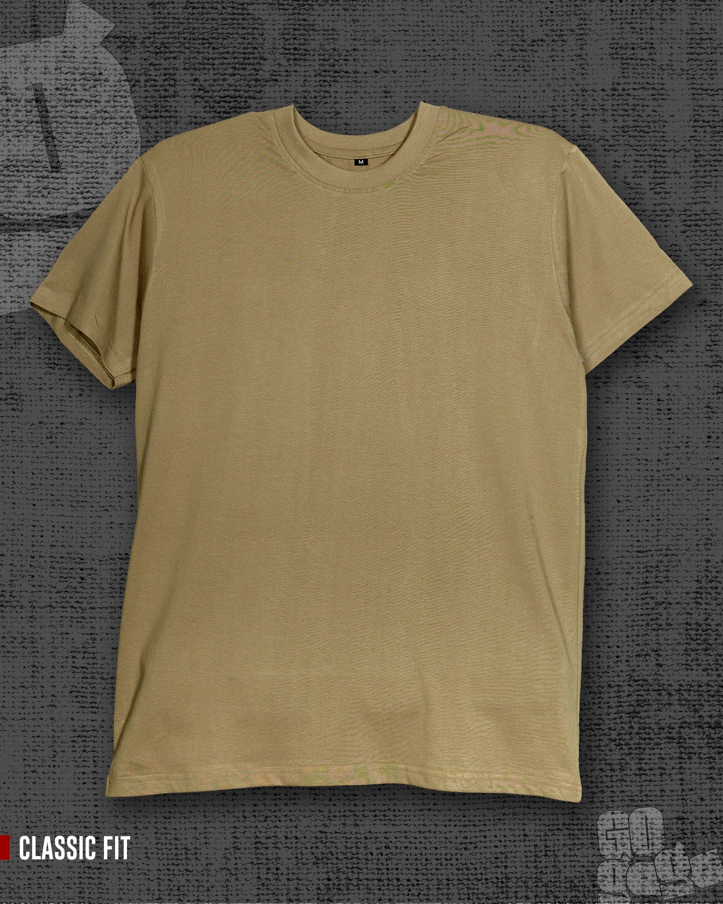 Basic Dark Beige Classic Fit T-shirt