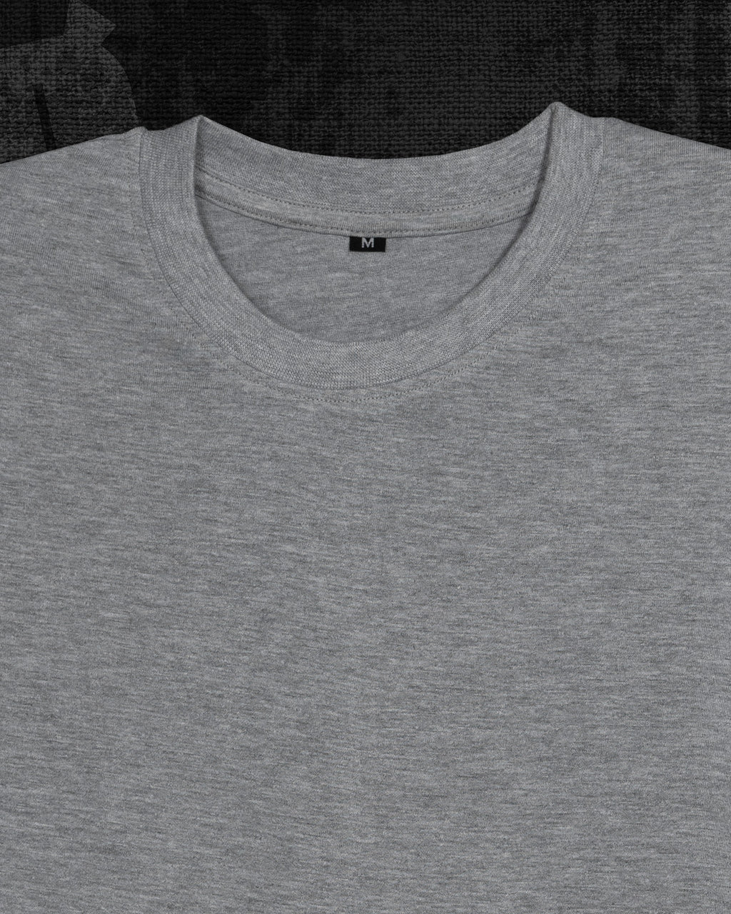 Basic Melange Grey Classic Fit T-shirt