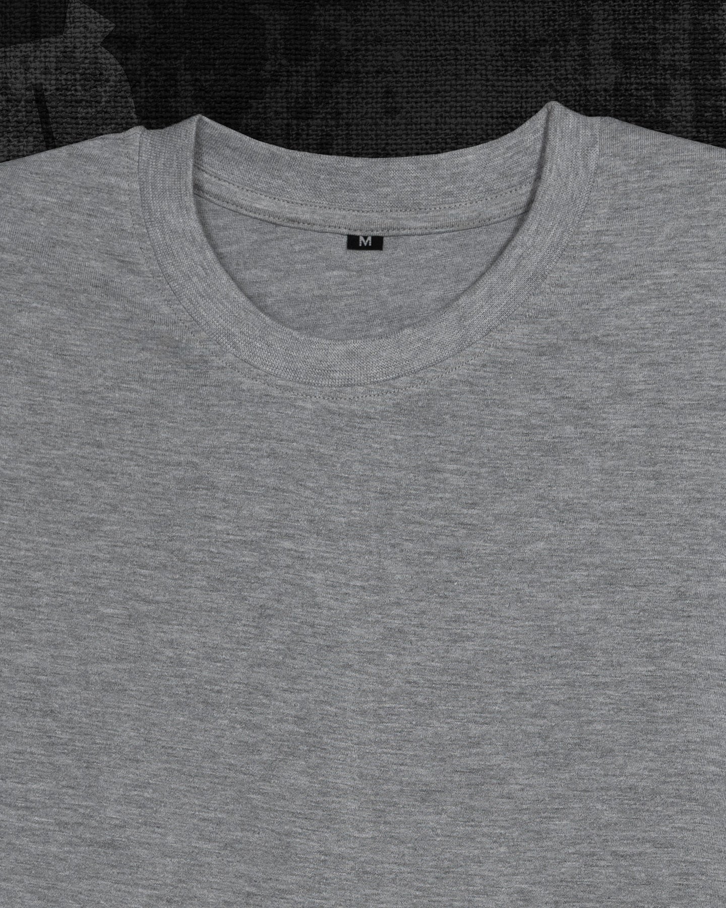 Basic Melange Grey Classic Fit T-shirt
