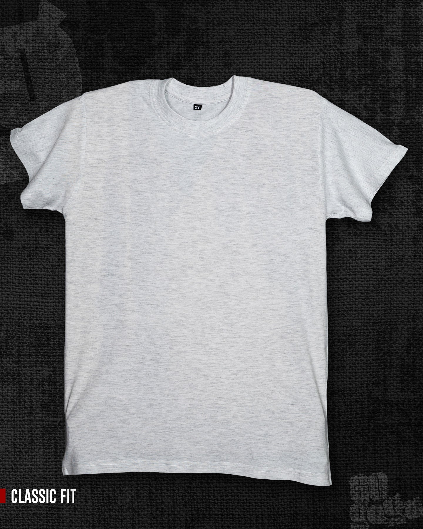 Basic Melange White Classic Fit T-shirt