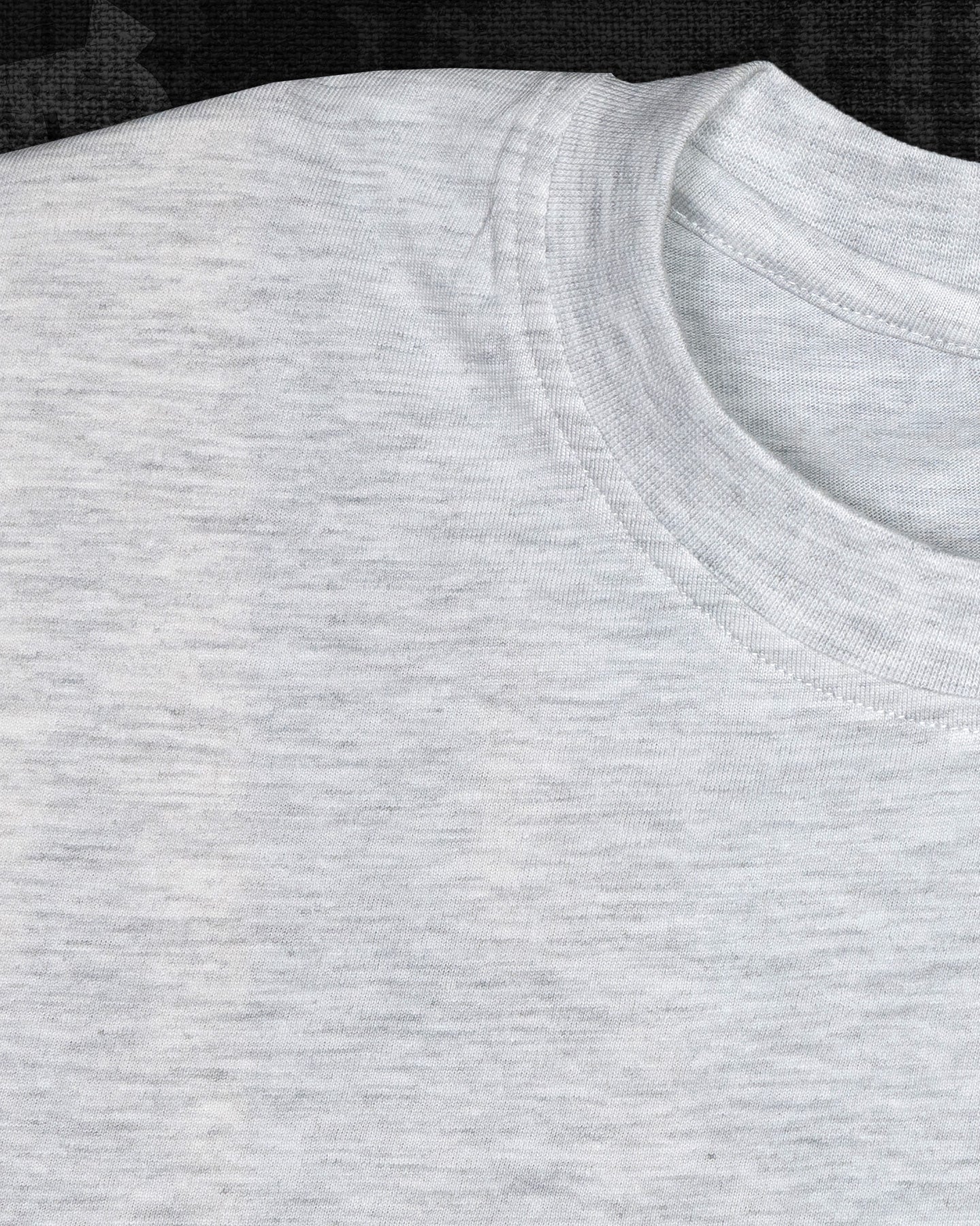 Basic Melange White Classic Fit T-shirt