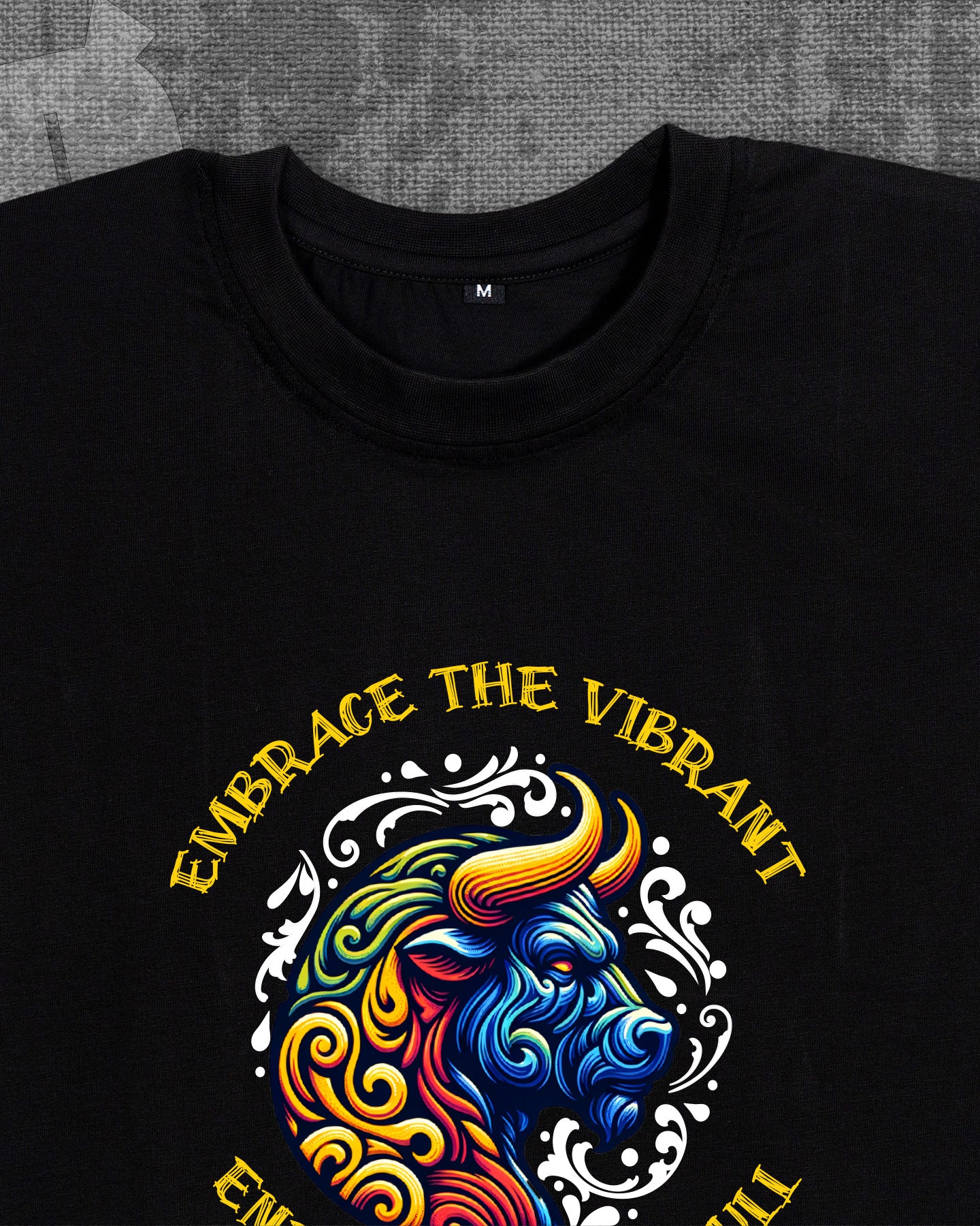 Energy of the bull Black Classic Fit T-shirt