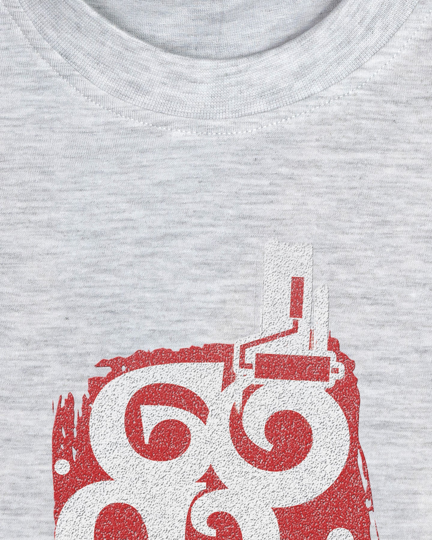 Gogaga Melange White Classic Fit T-shirt