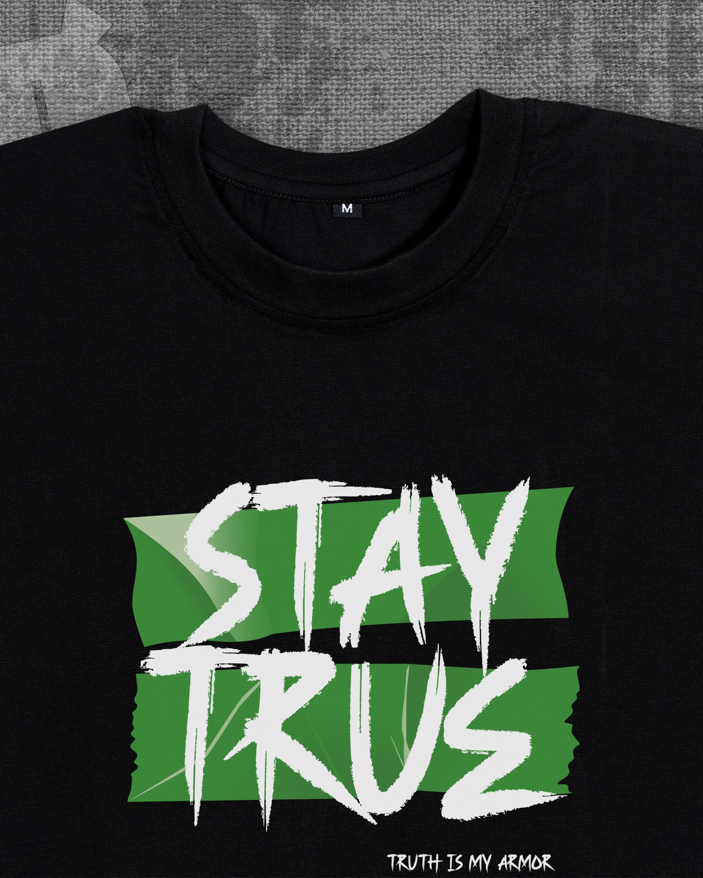 Stay true Black Classic Fit T-shirt
