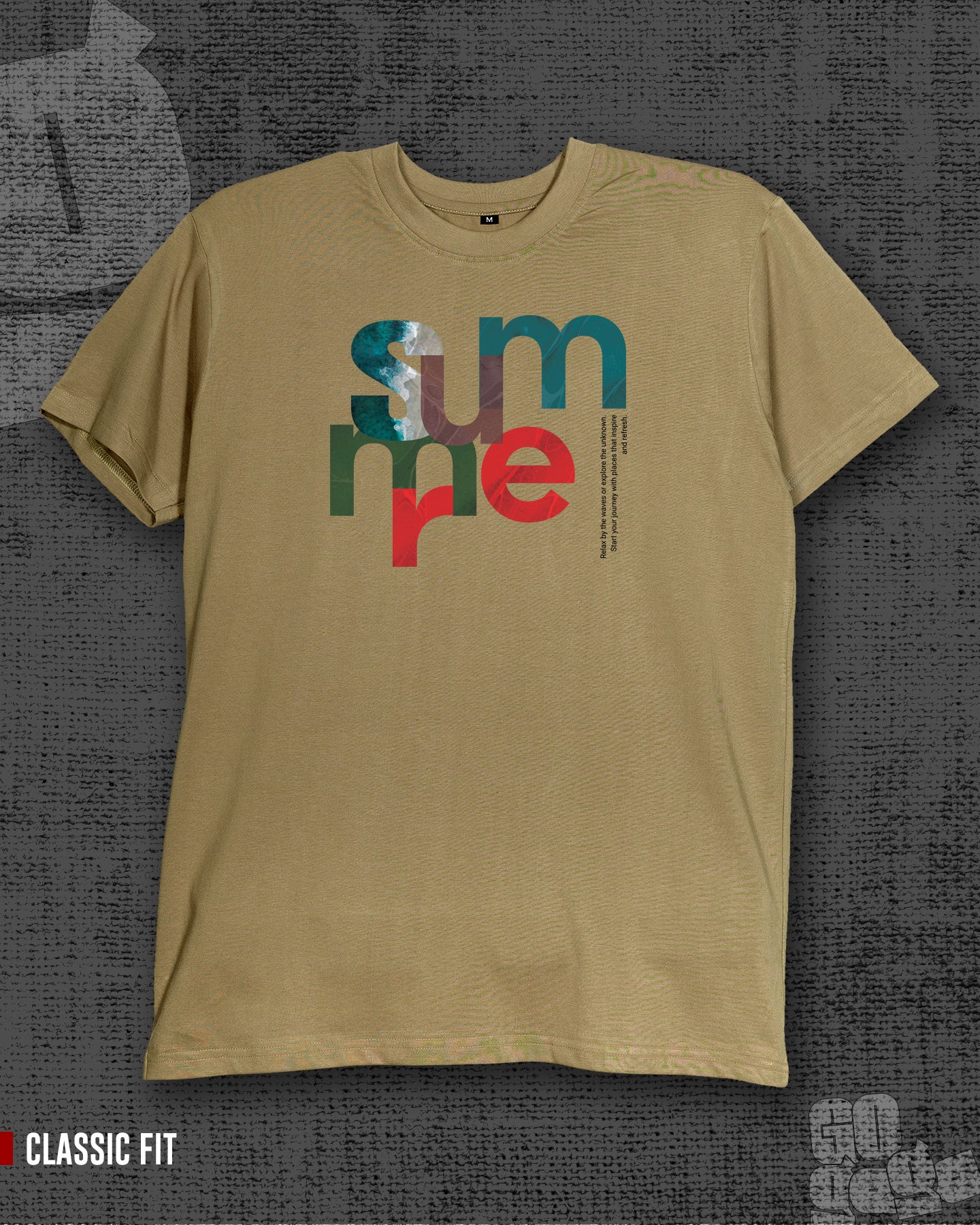 Summer Dark Beige Classic Fit T-shirt