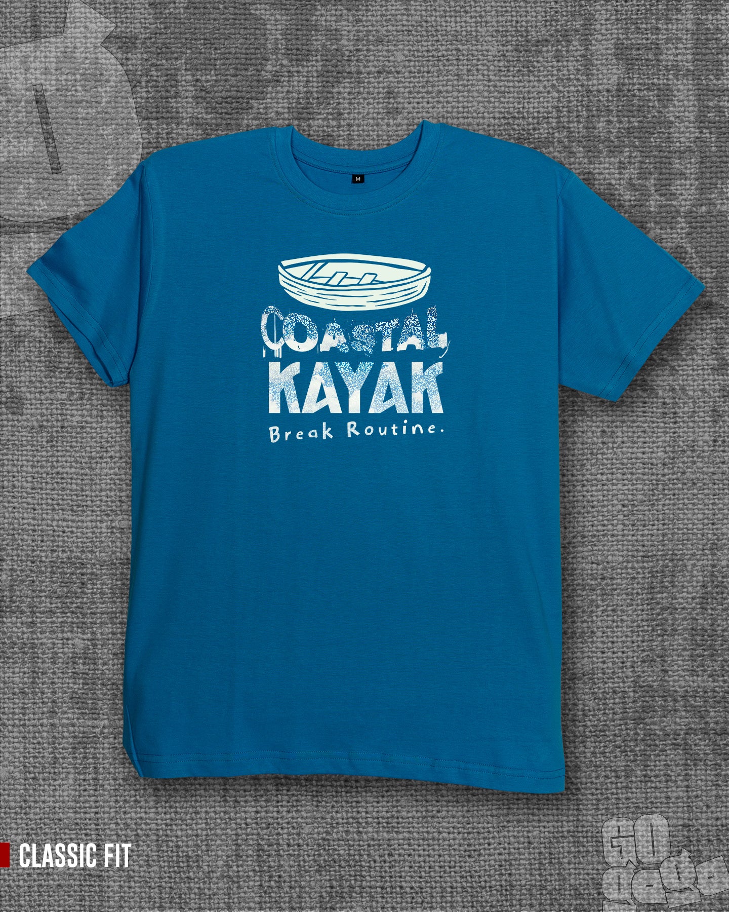 Kayak Indian Blue Classic Fit T-shirt