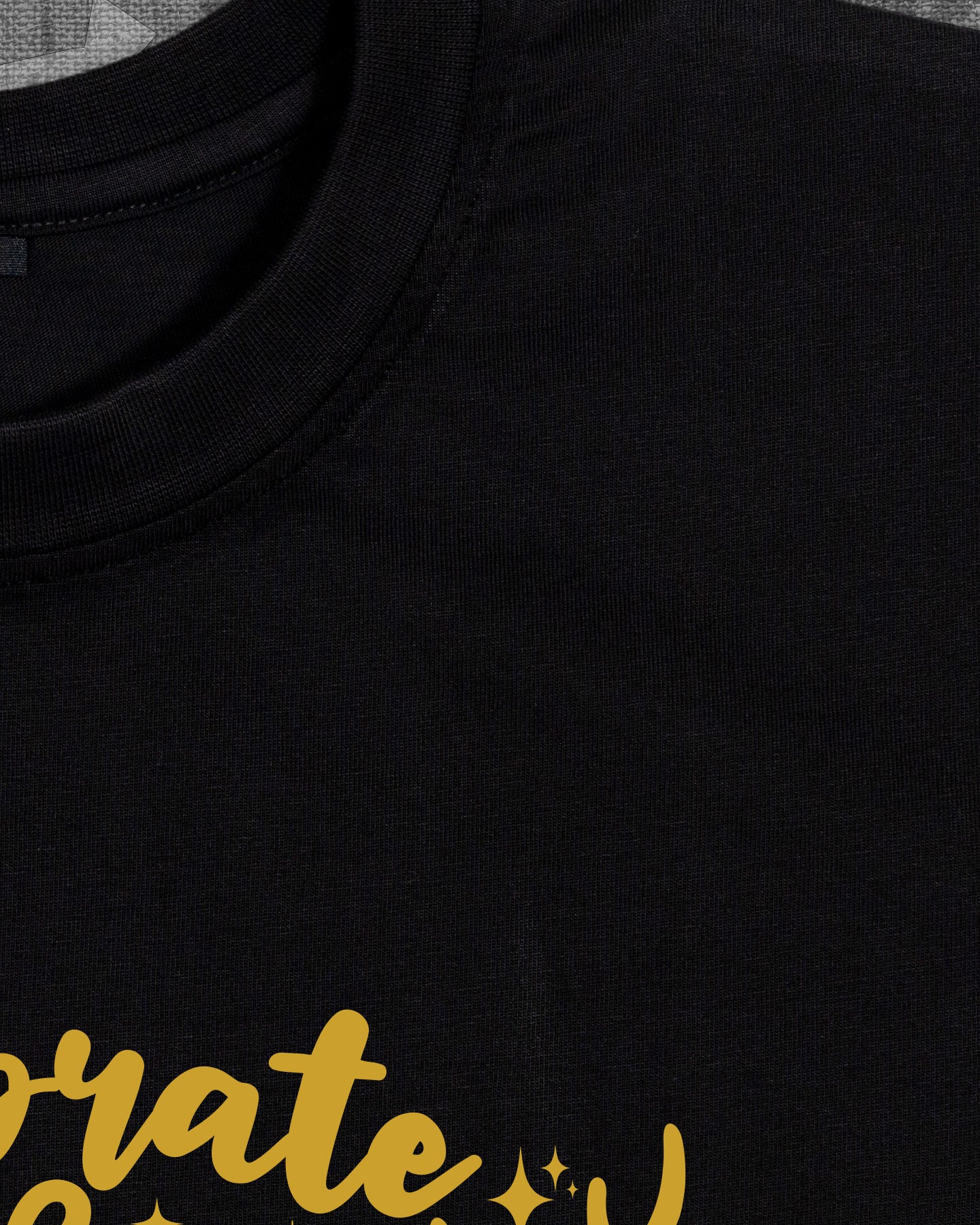 Celebrate the Season Black Regular Fit T-shirt