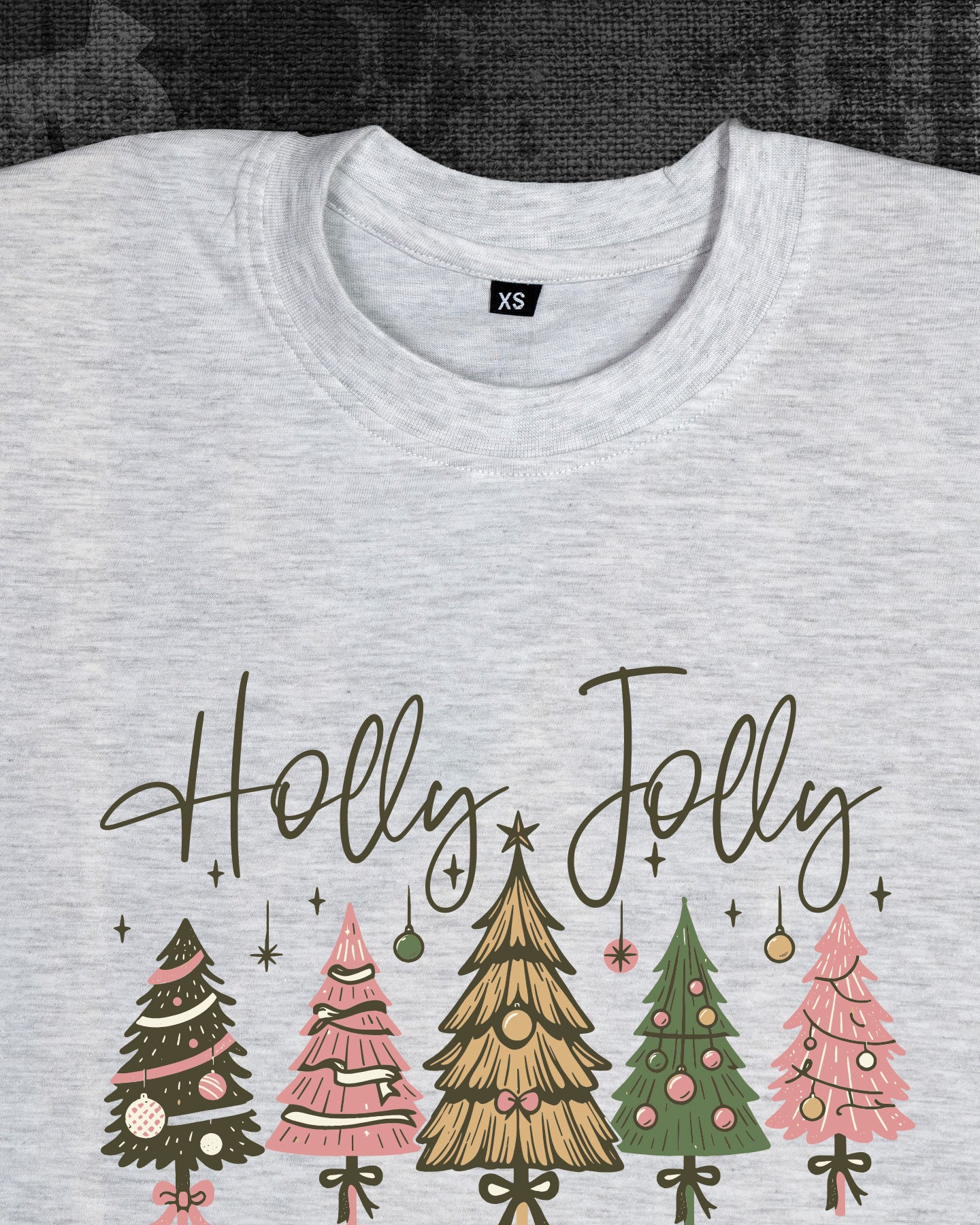 Holly Jolly Melange White Regular Fit T-shirt