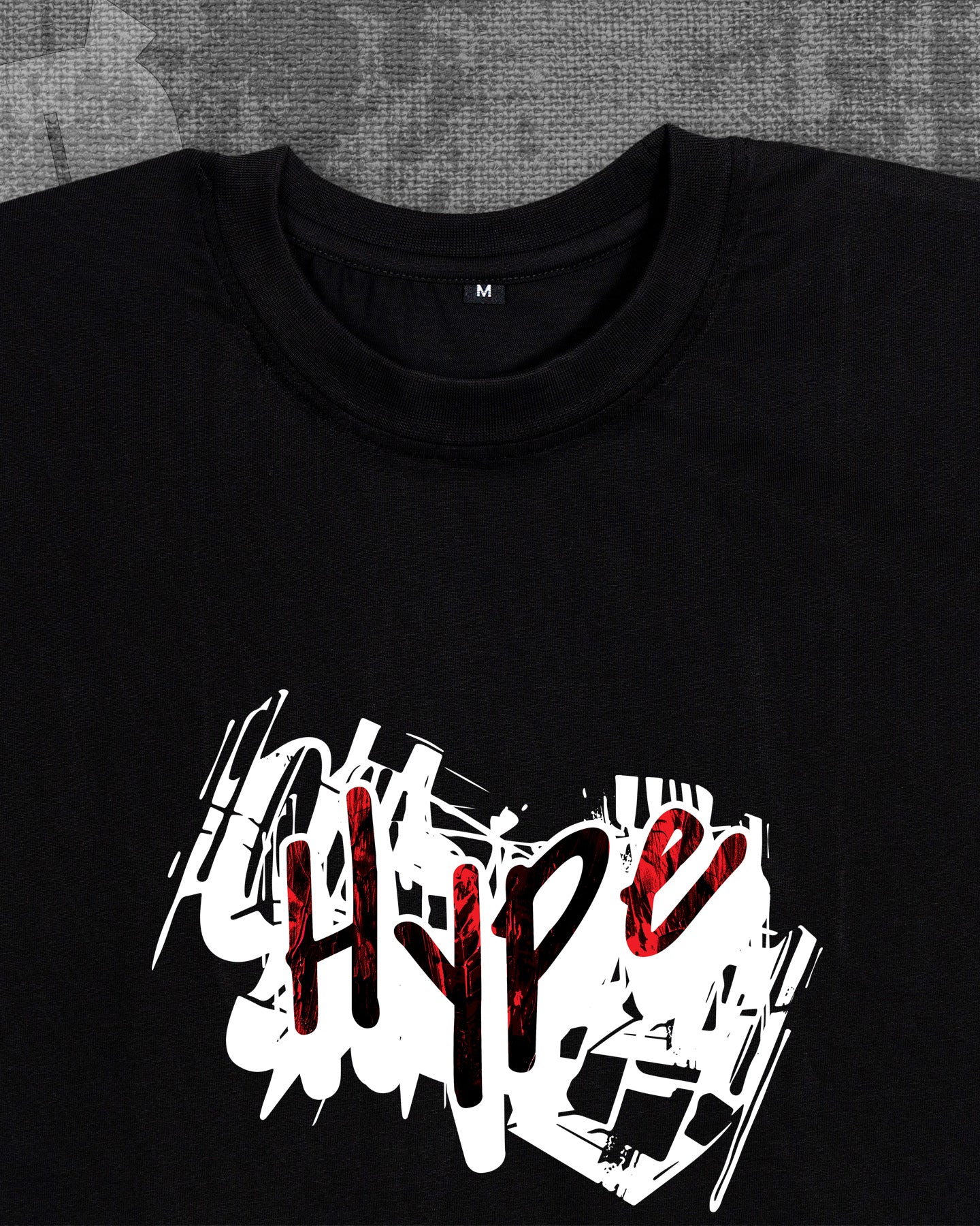 Hype Black Classic Fit T-shirt