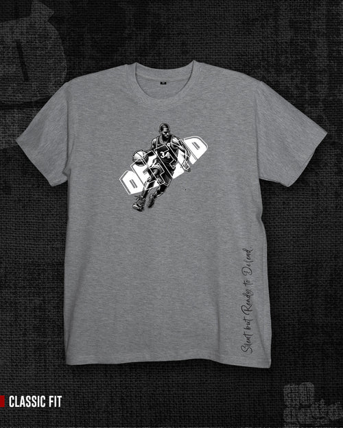 Defend  Melange Grey Classic Fit T-shirt