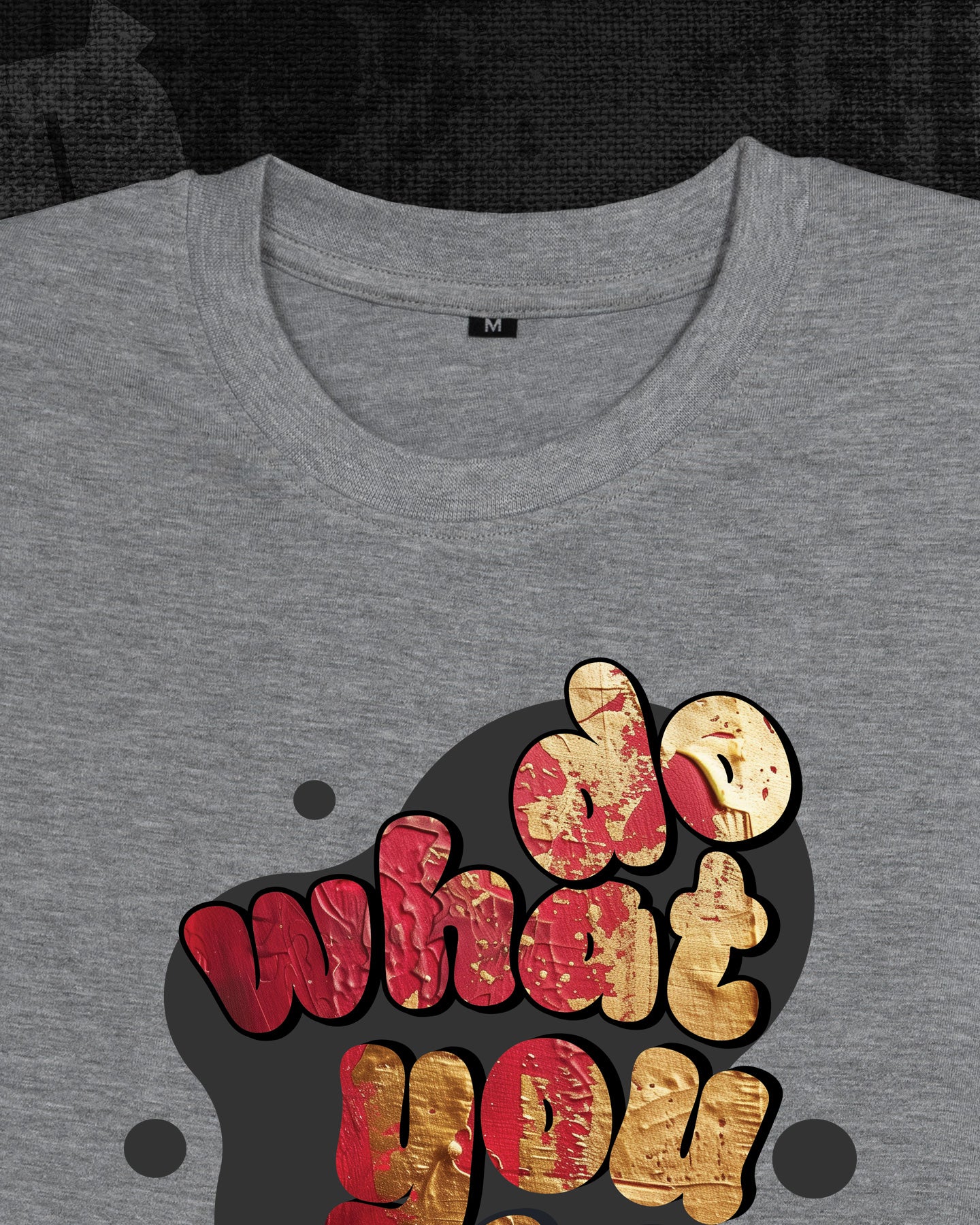 Do what you love Melange Grey Classic Fit T-shirt