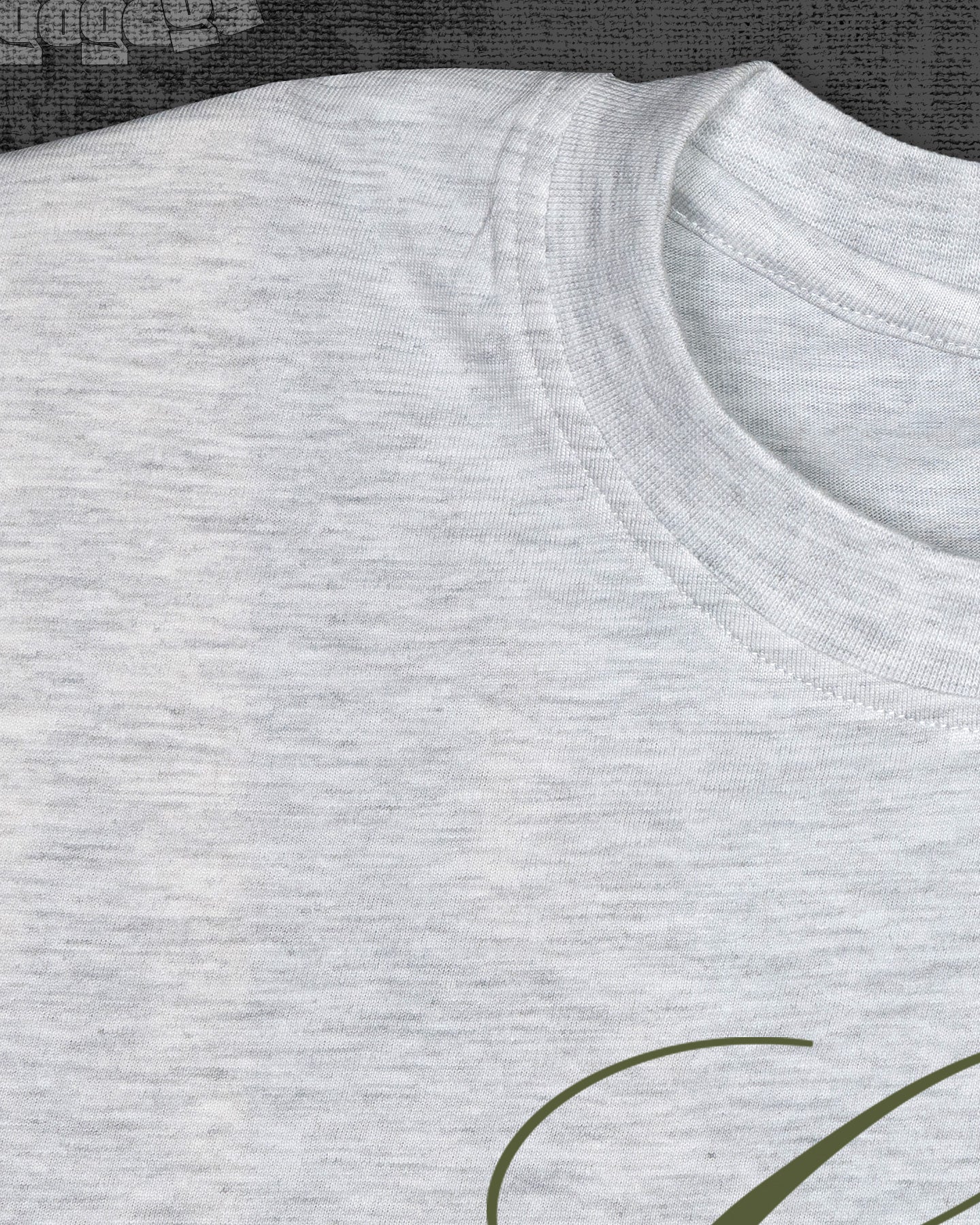 GRACE Melange White Classic Fit T-shirt