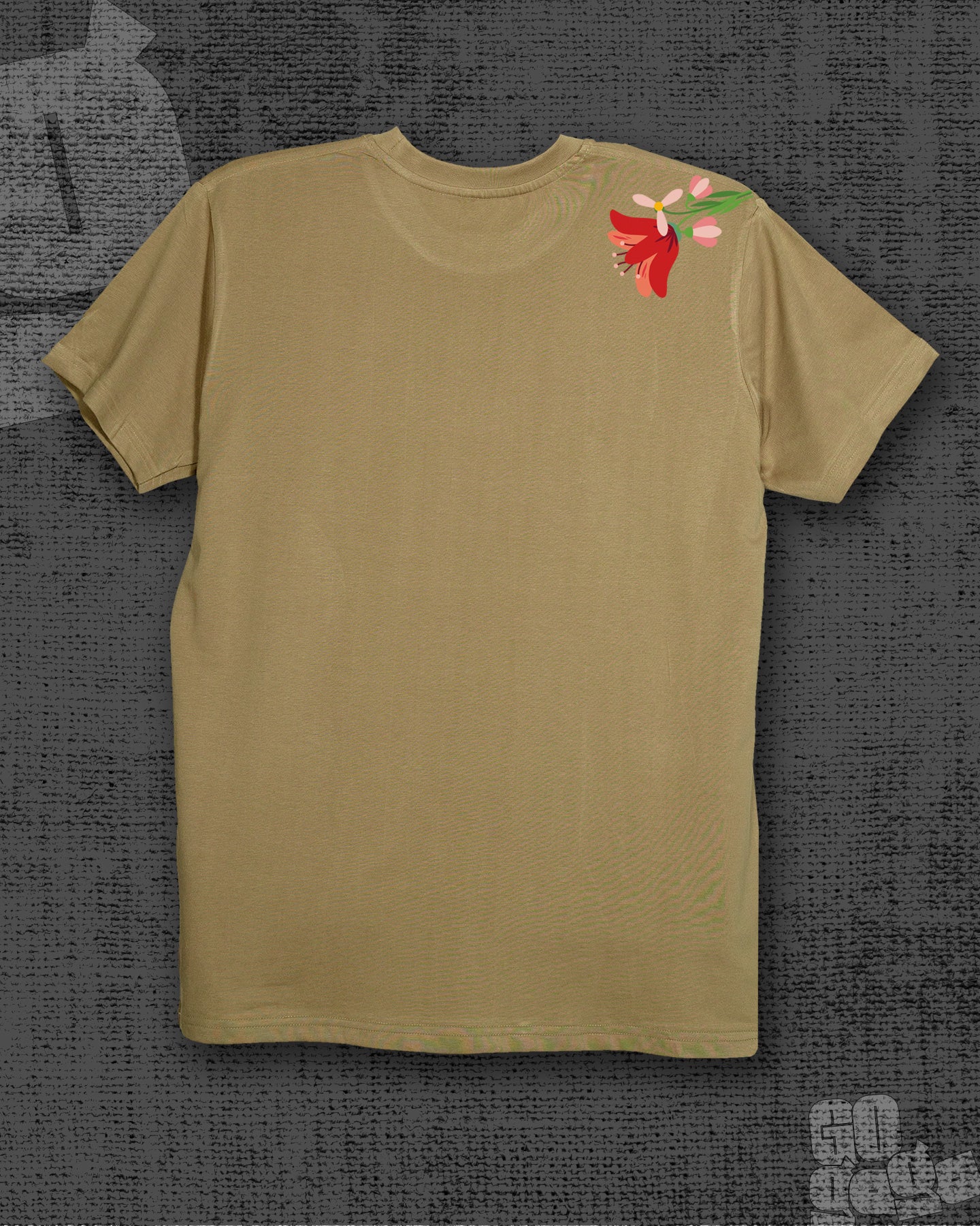 Blossoming Dark Beige Classic Fit T-shirt