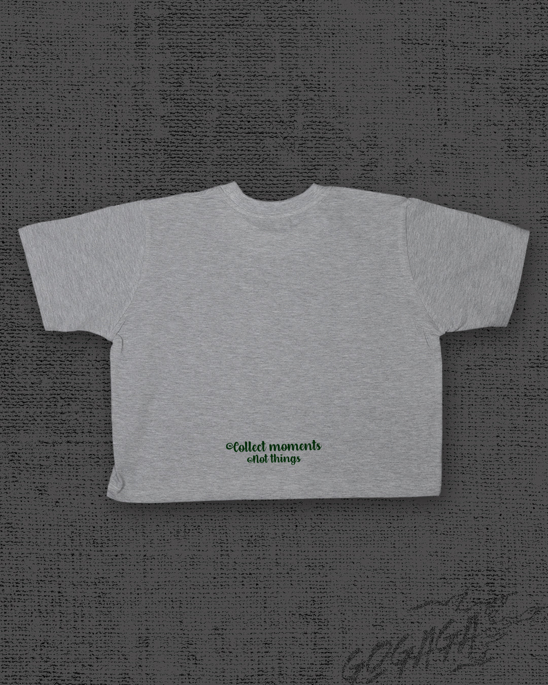 Collect Moments Melange Grey Crop Top