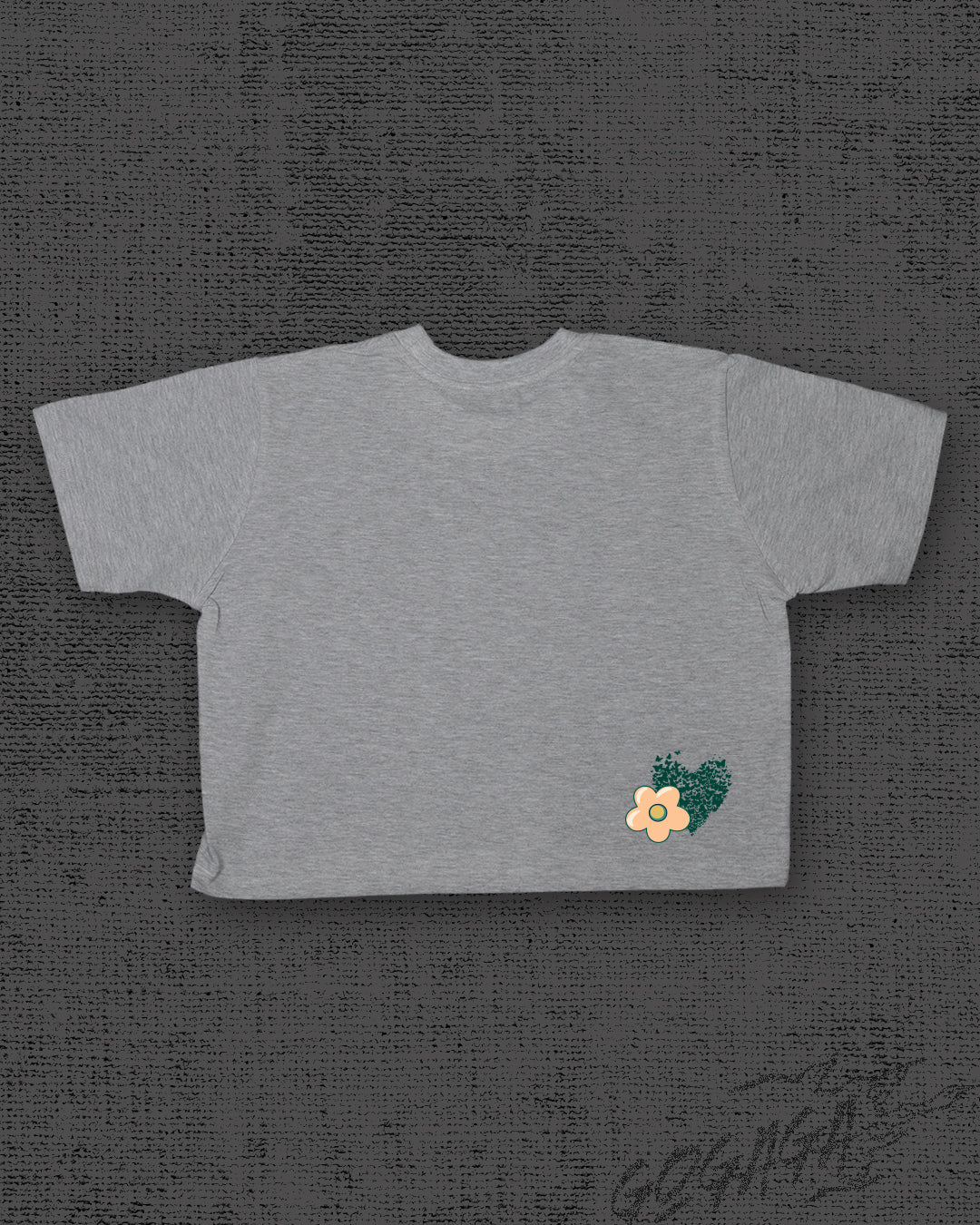 Good Days Melange Grey Crop Top