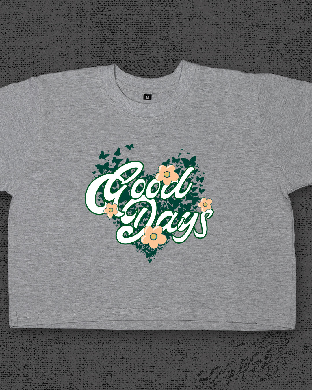 Good Days Melange Grey Crop Top