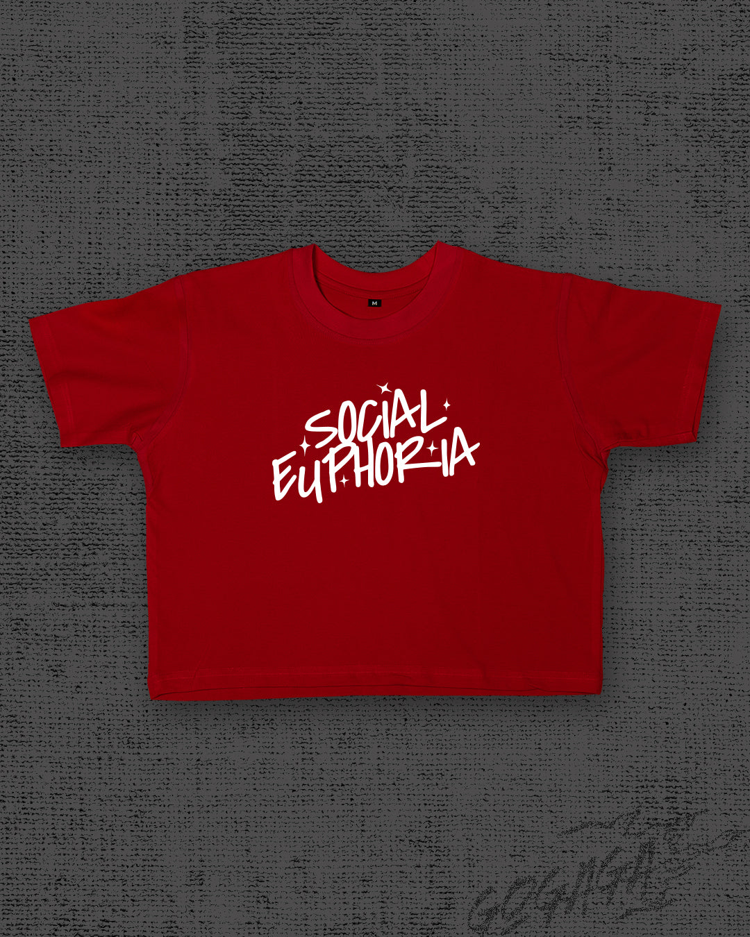 Social Euphoria Red Crop Top