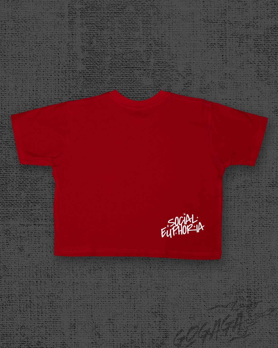 Social Euphoria Red Crop Top