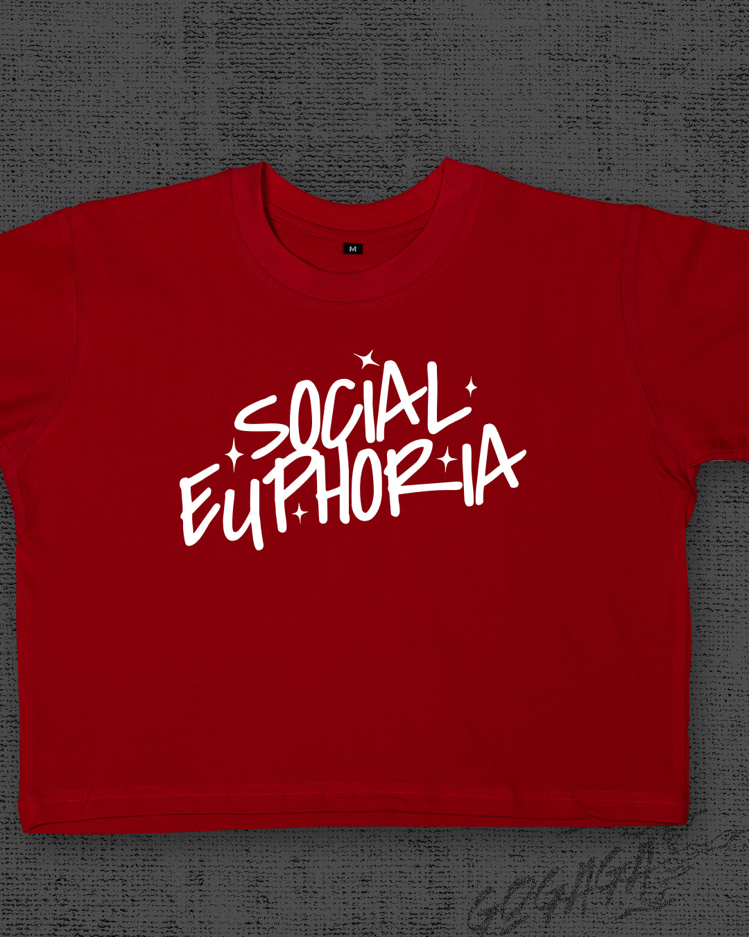 Social Euphoria Red Crop Top