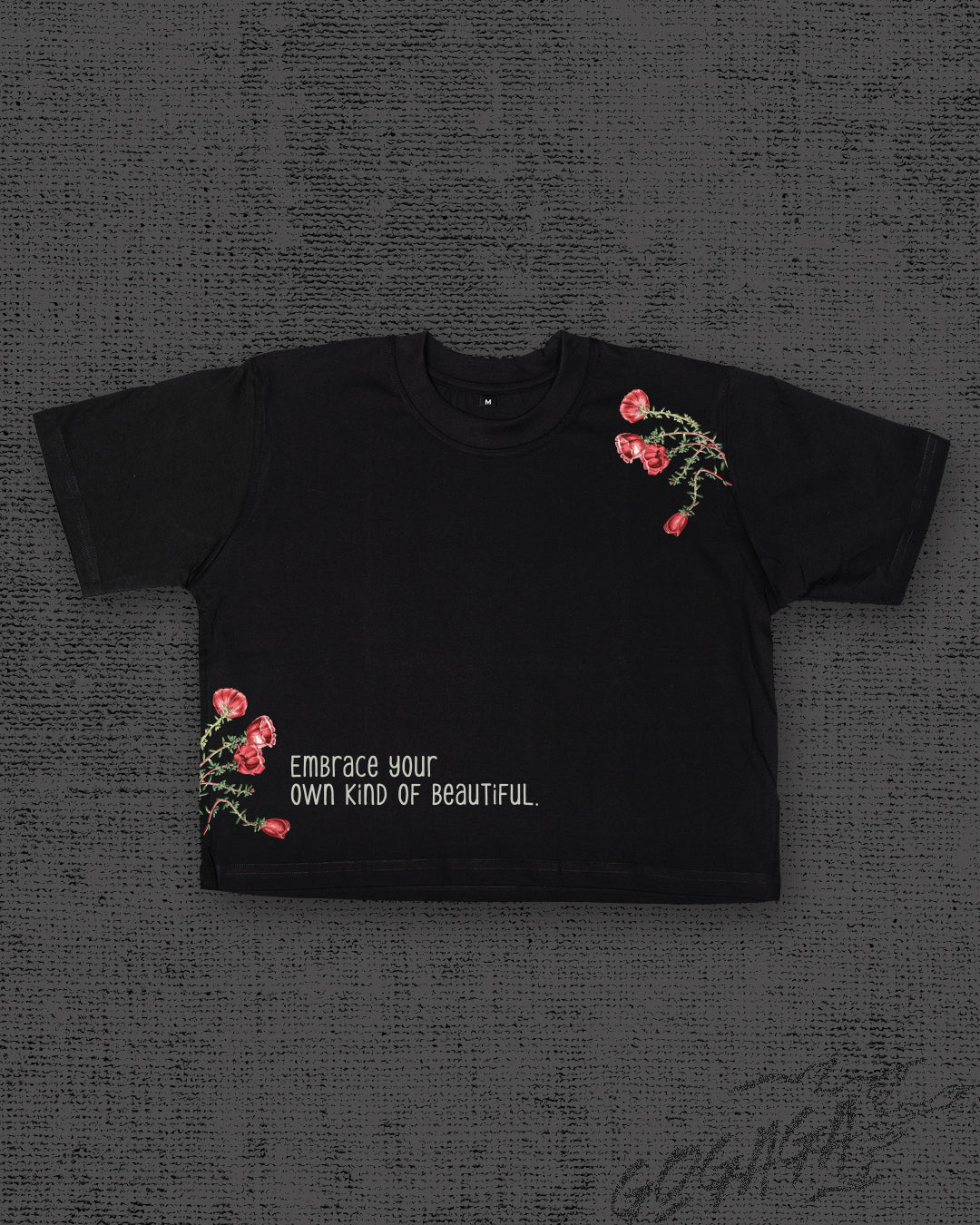 Embrace Black Crop Top