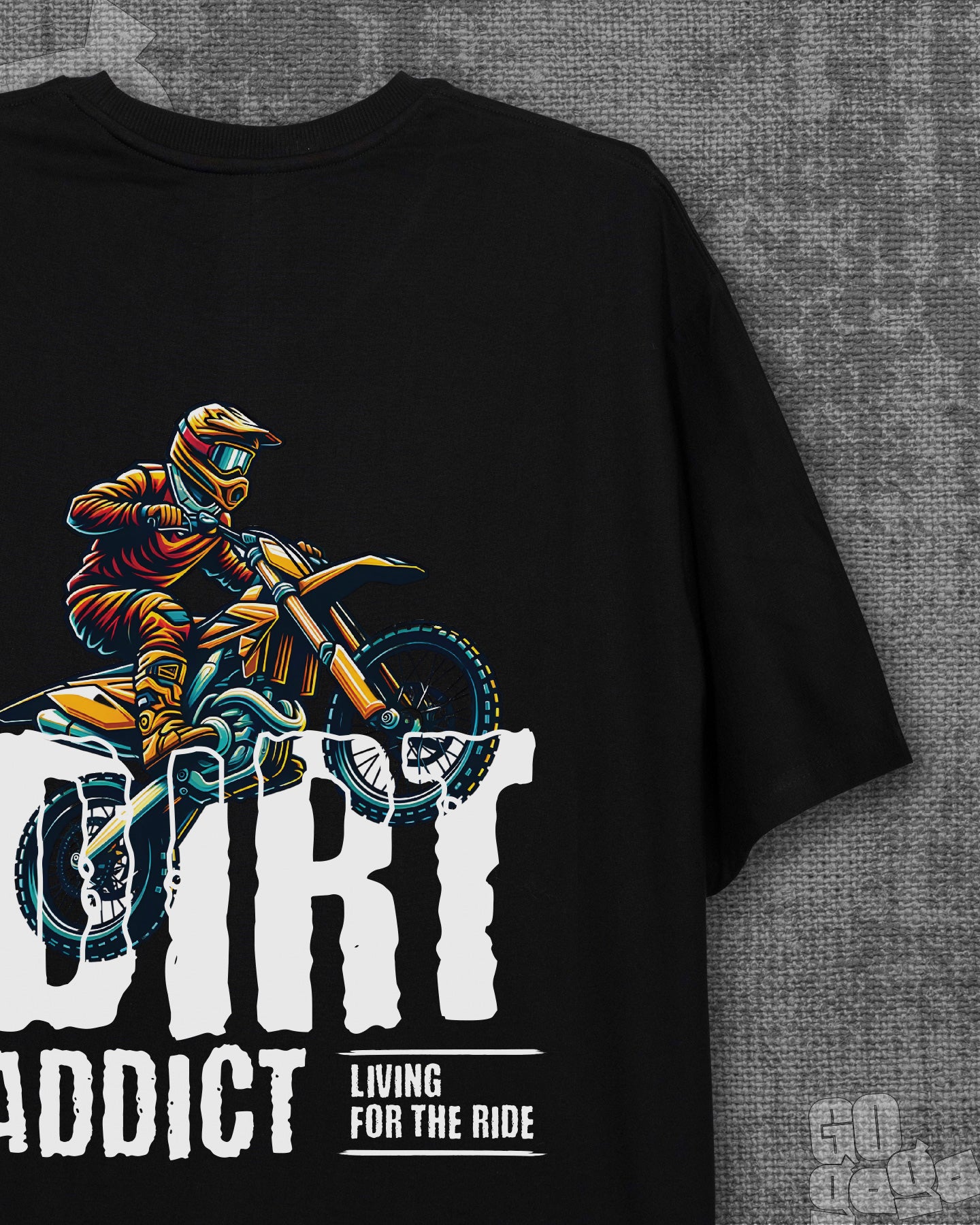 DIRT Addict Black Heavyweight Oversized T-shirt