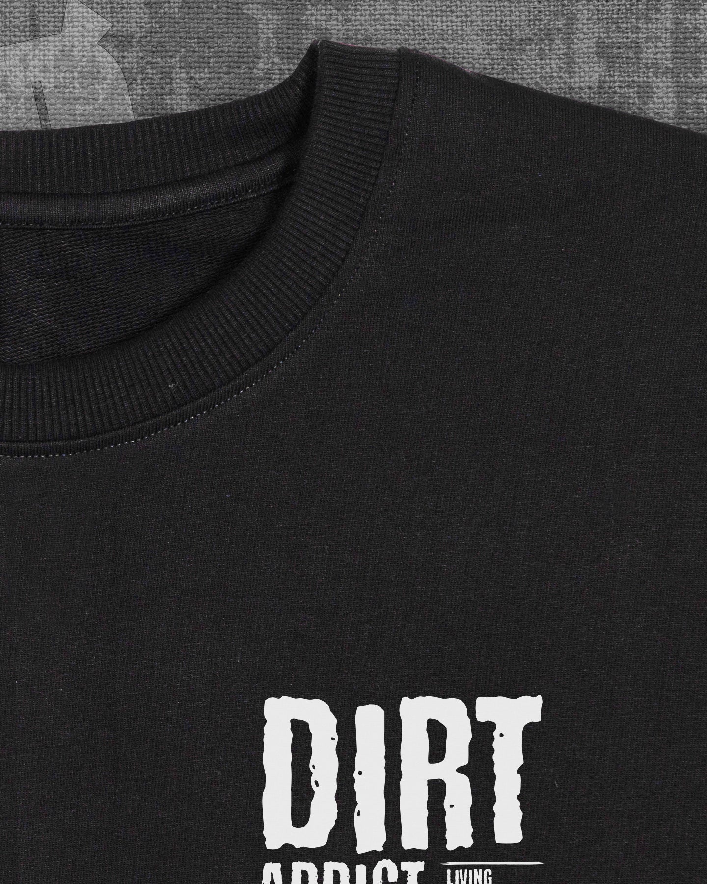 DIRT Addict Black Heavyweight Oversized T-shirt
