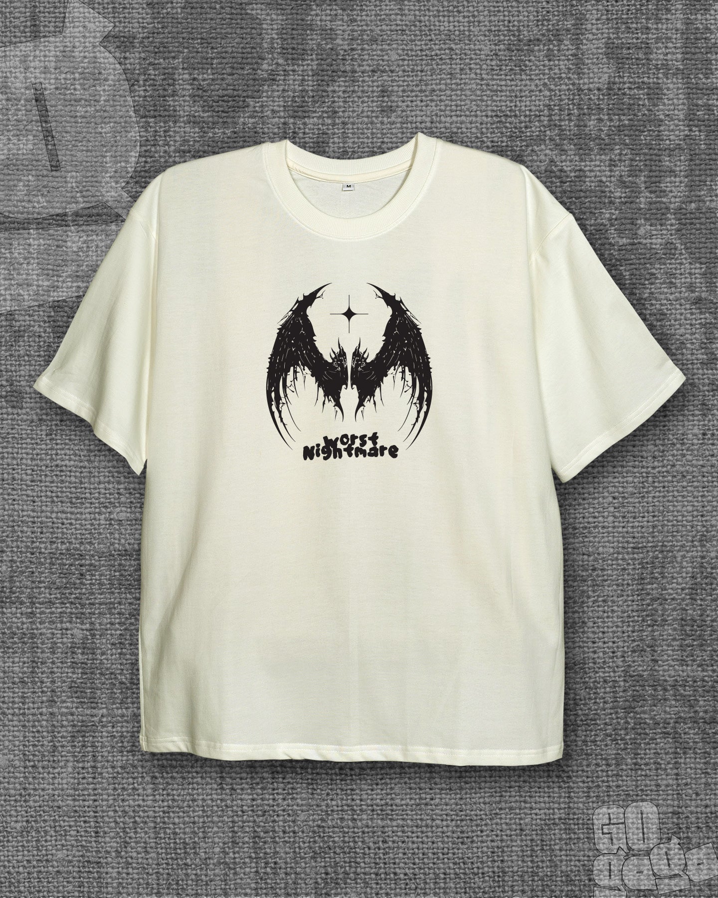 Worst Nightmare Off white Heavyweight Oversized T-shirt