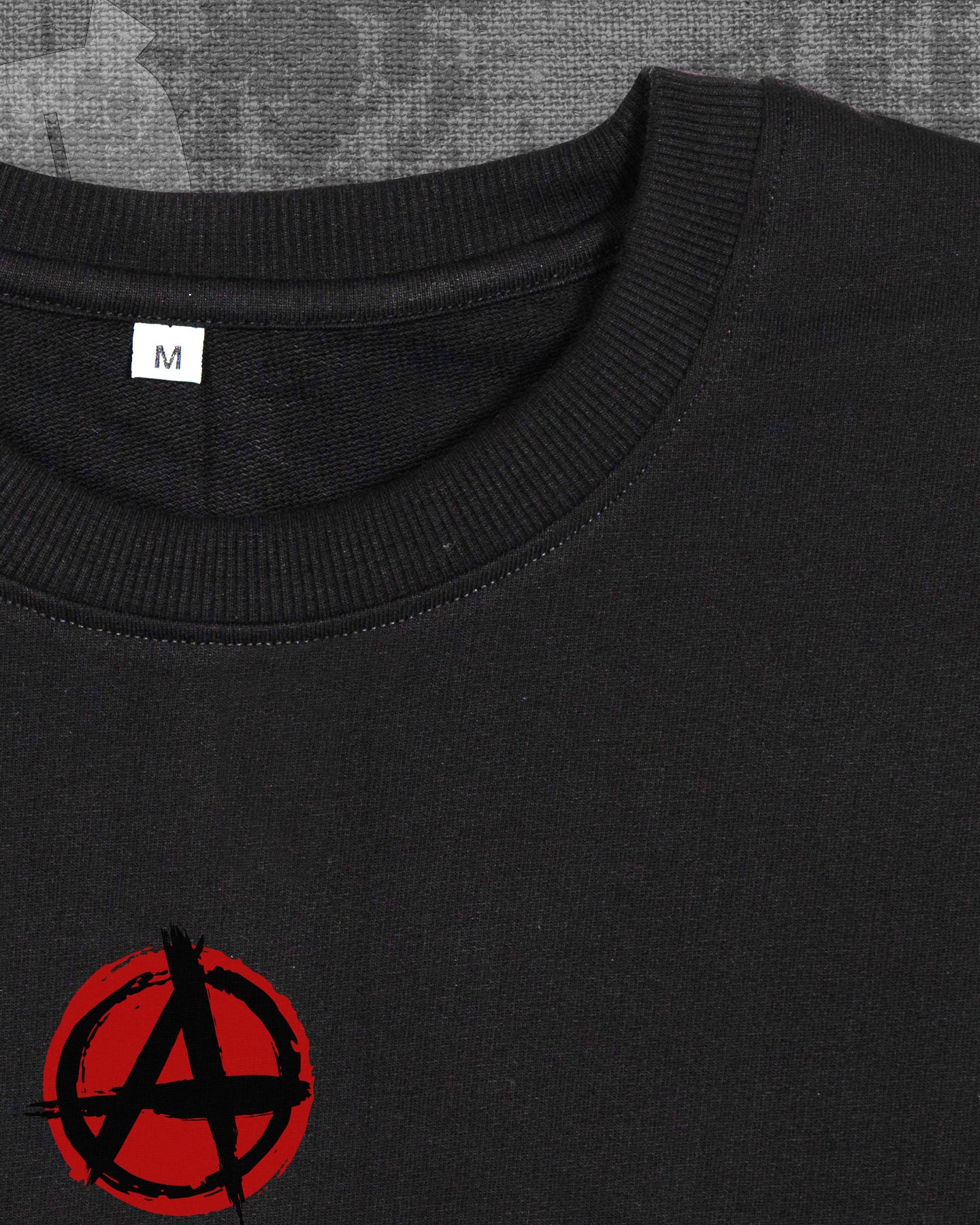 Anarchy Black Heavyweight Oversized T-shirt