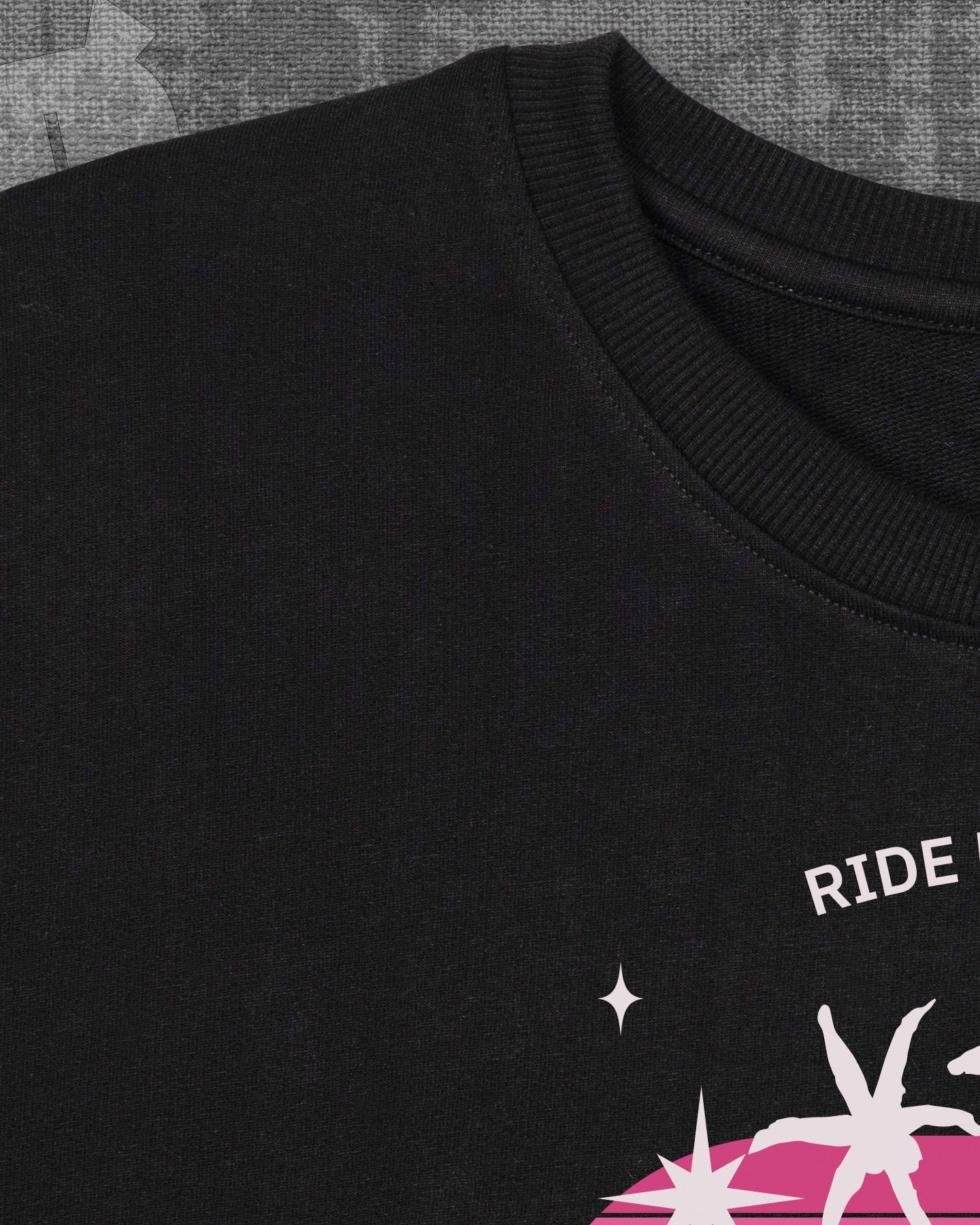 Surf's Up  Black Heavyweight Oversized T-shirt