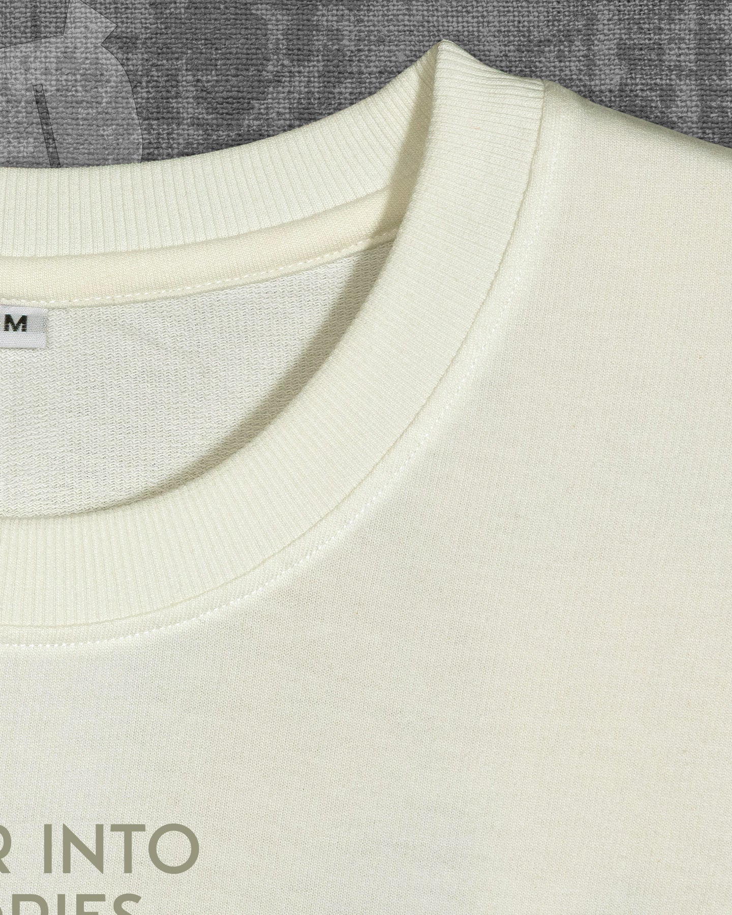 Roar into Stories Off white Heavyweight Oversized T-shirt