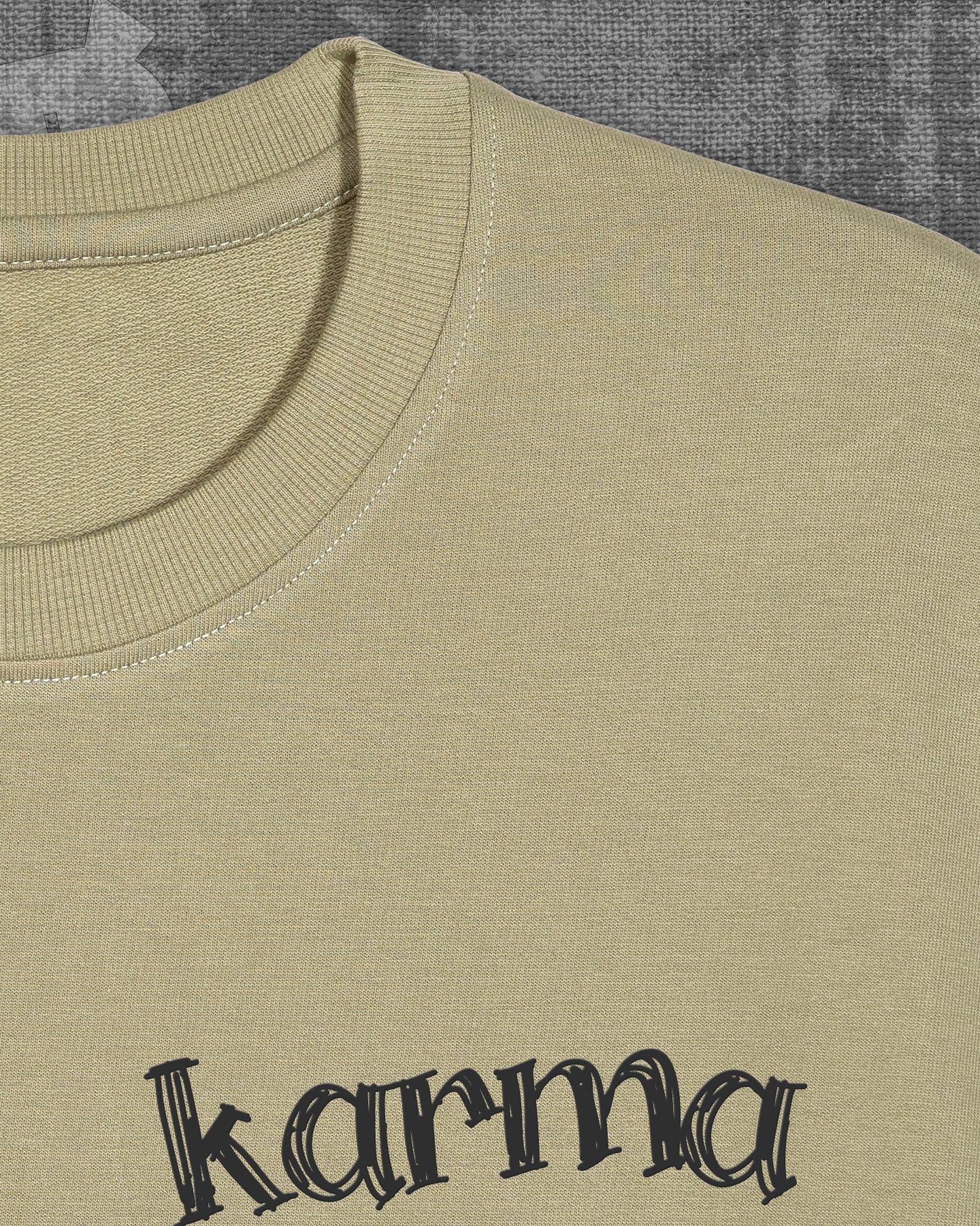 Karma Cement Grey Heavyweight Oversized T-shirt