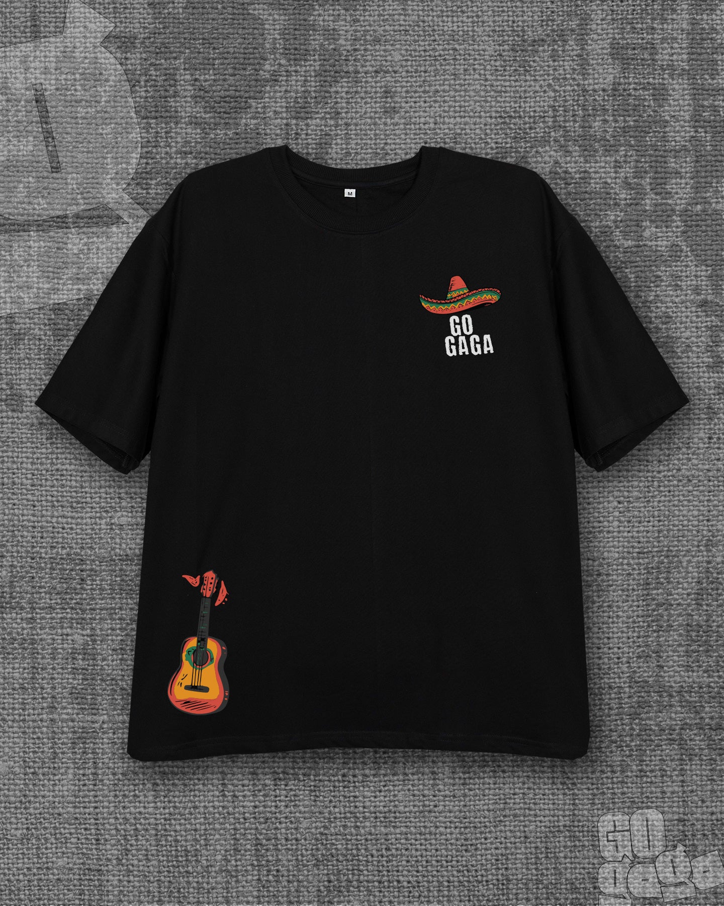 Gogaga Black Heavyweight Oversized T-shirt