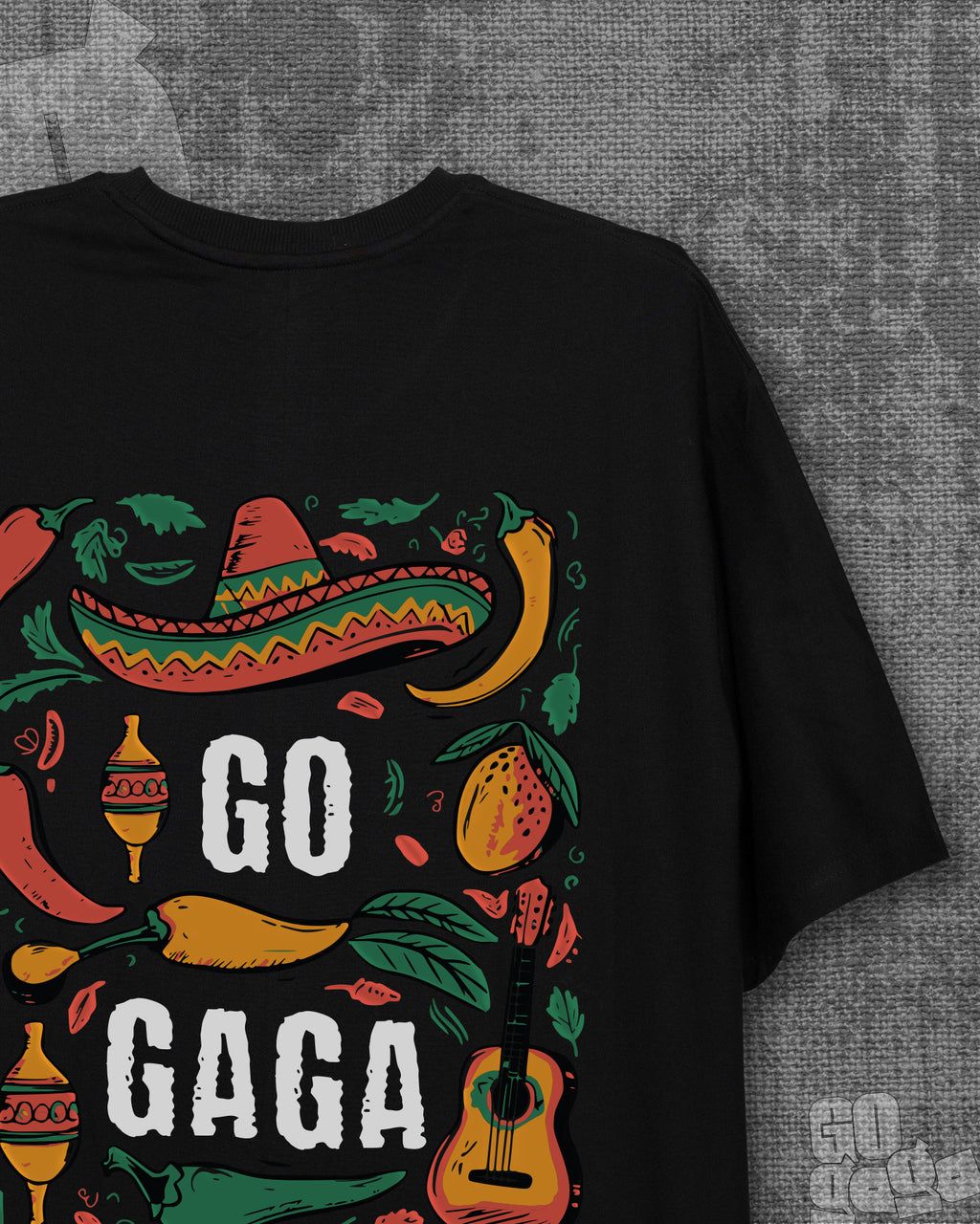 Gogaga Black Heavyweight Oversized T-shirt