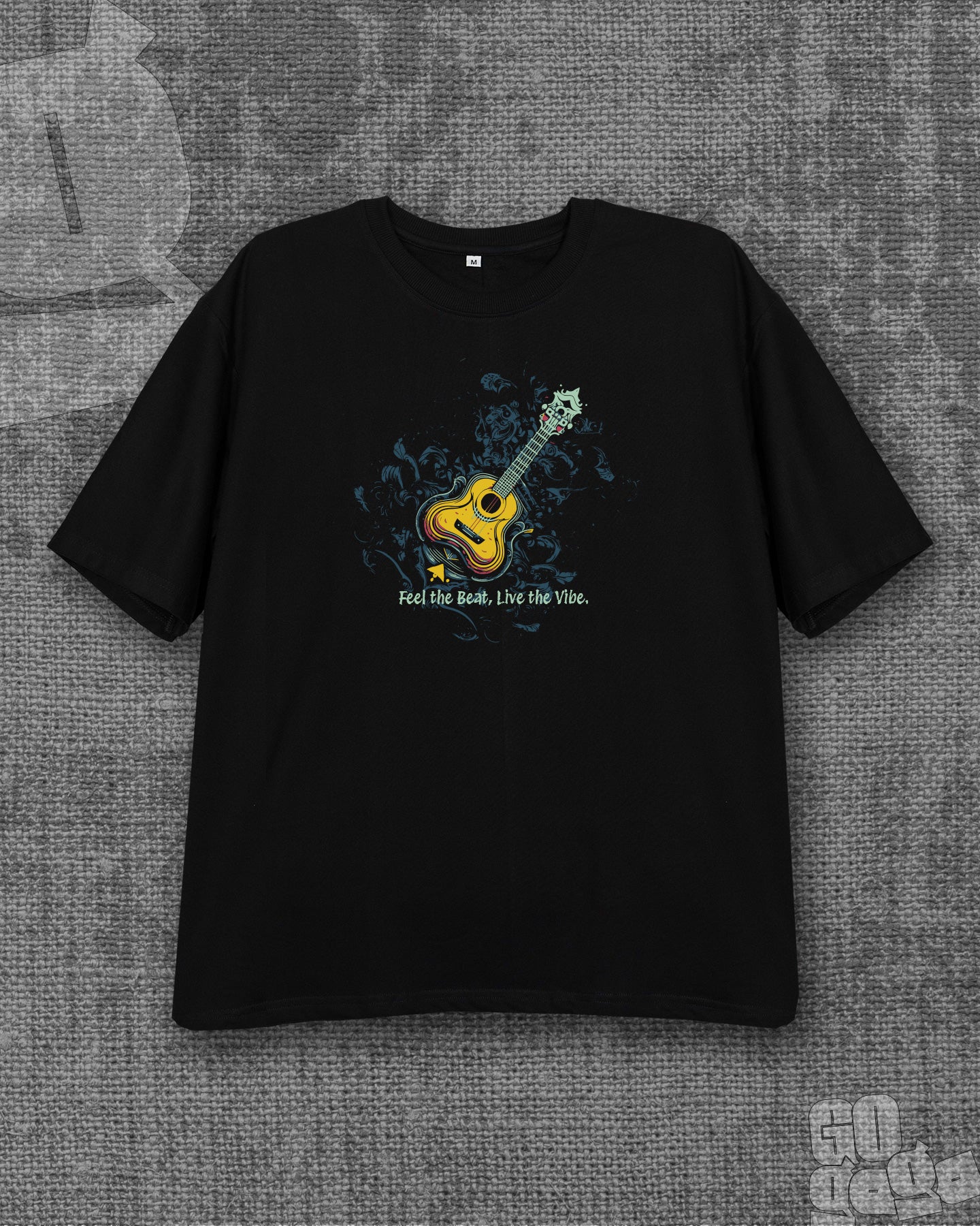 Gogaga Black Heavyweight Oversized T-shirt