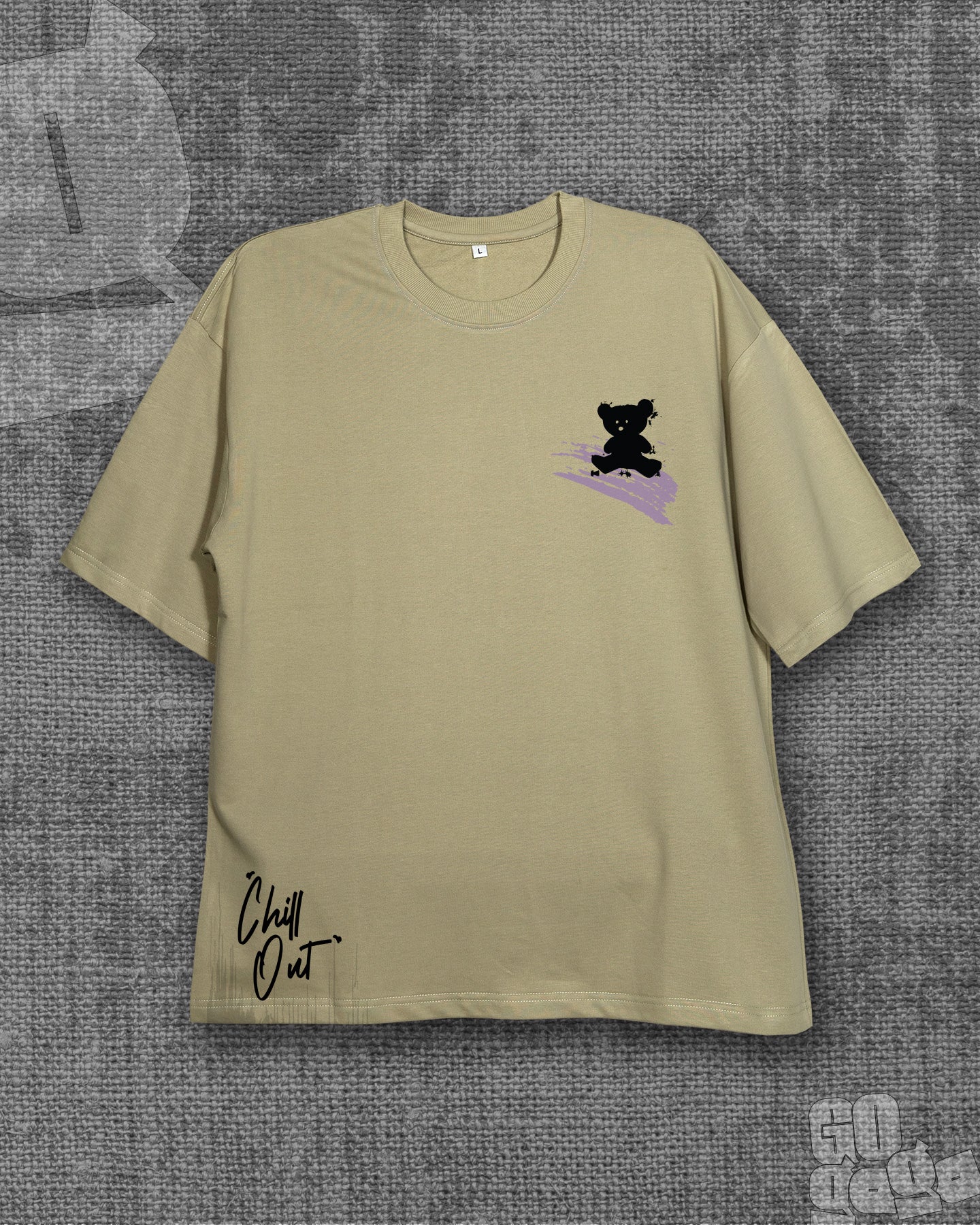 Chill Out Cement Grey Heavyweight Oversized T-shirt