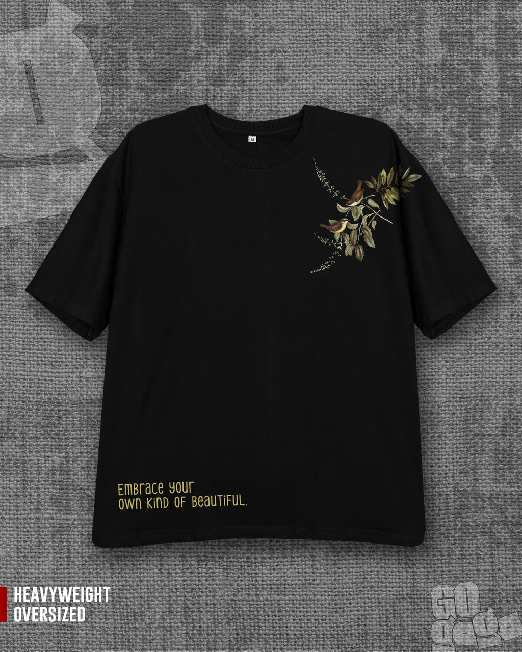 Embrace Black Heavyweight Oversized T-shirt