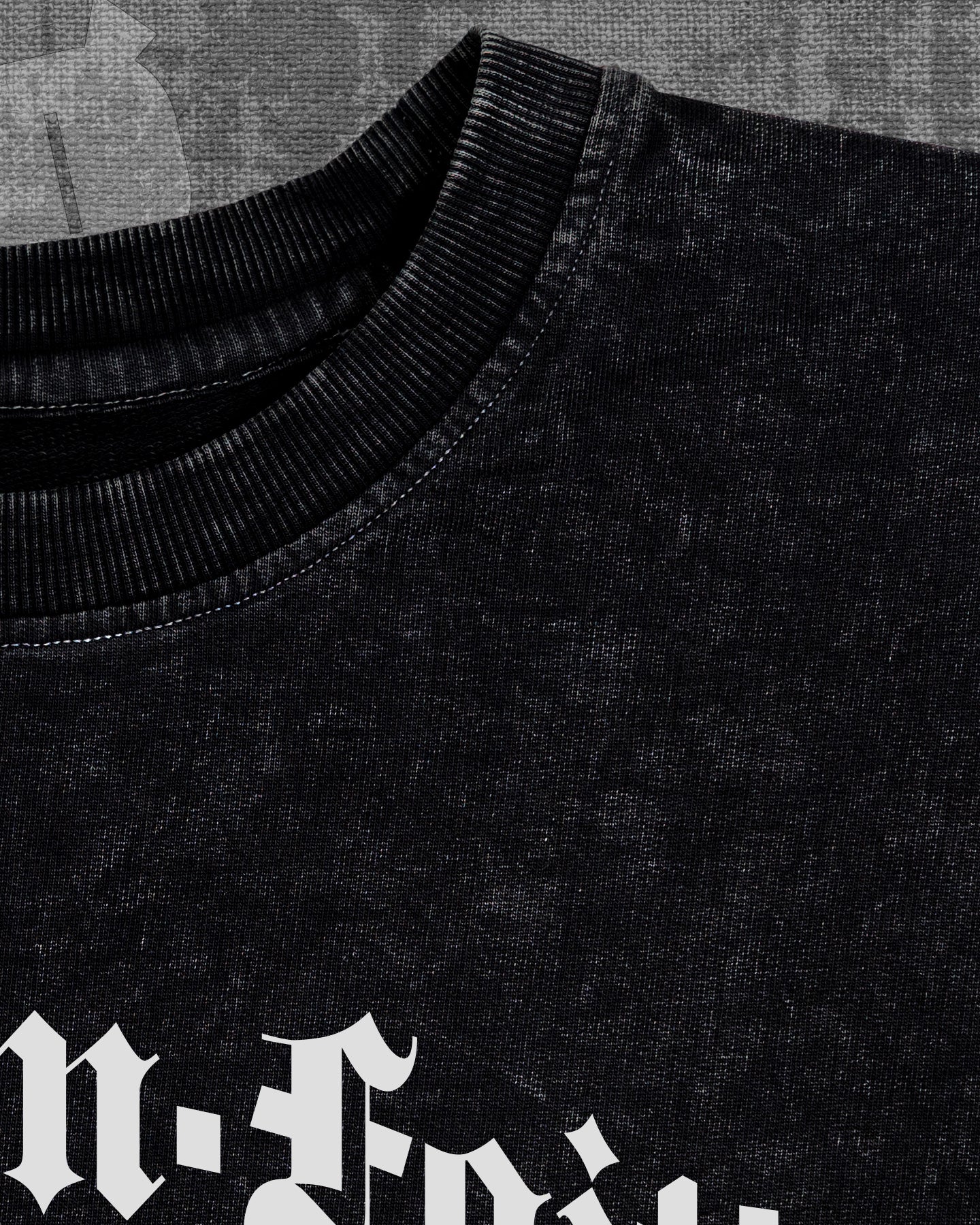 Flying on faith Black stonewash Heavyweight Oversized T-shirt