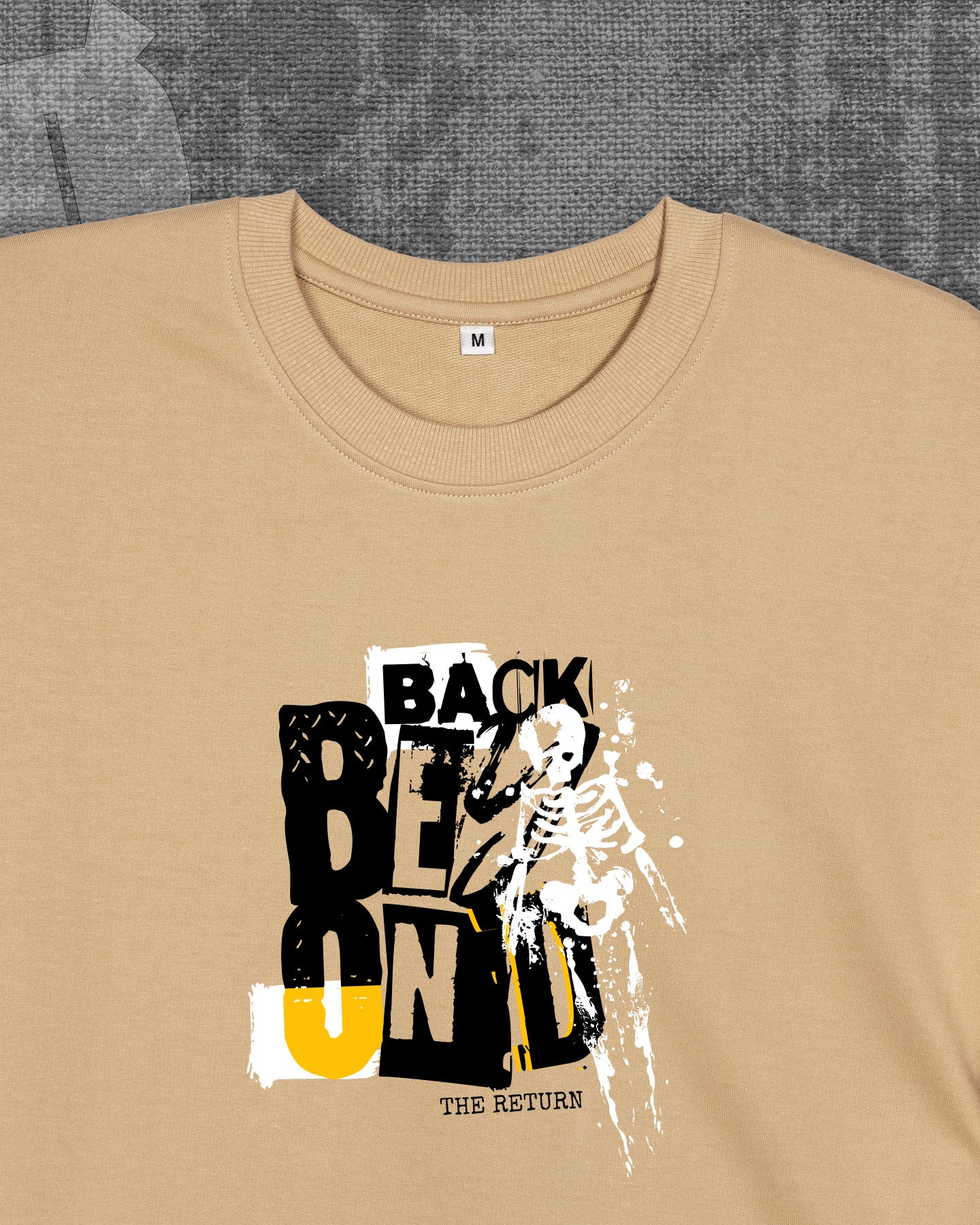 Beyond Light Beige Heavyweight Oversized T-shirt