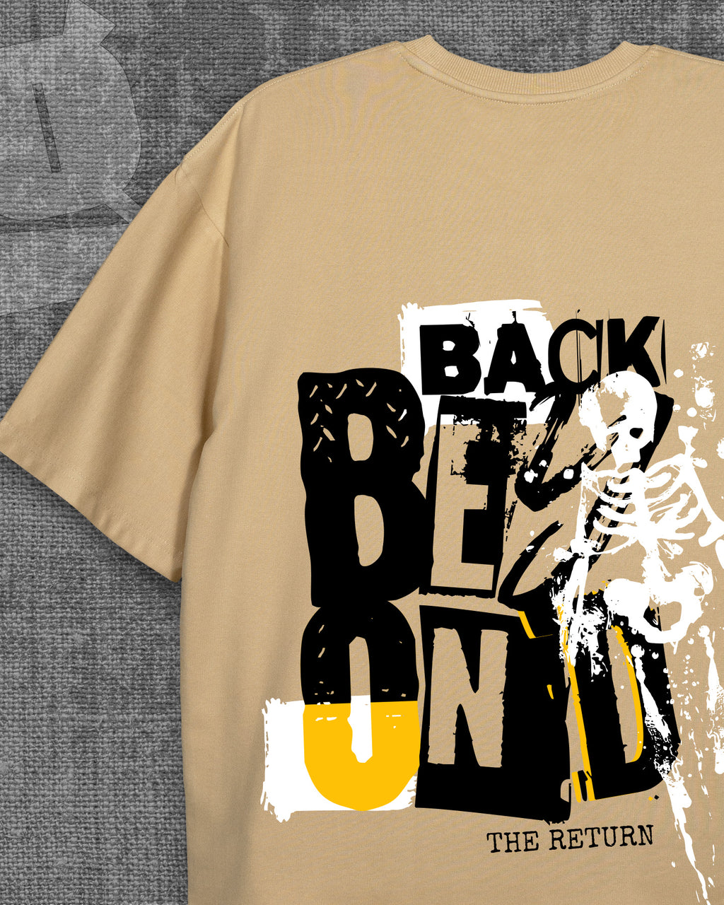 Beyond Light Beige Heavyweight Oversized T-shirt