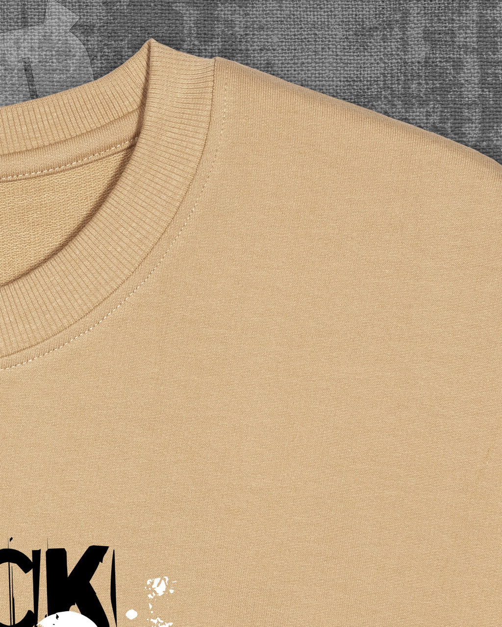 Beyond Light Beige Heavyweight Oversized T-shirt