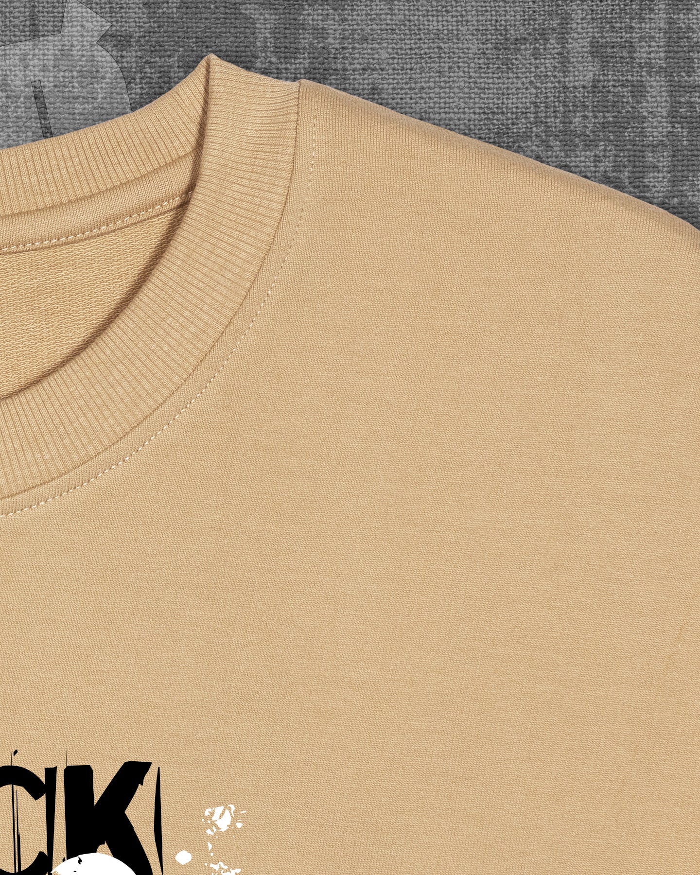 Beyond Light Beige Heavyweight Oversized T-shirt