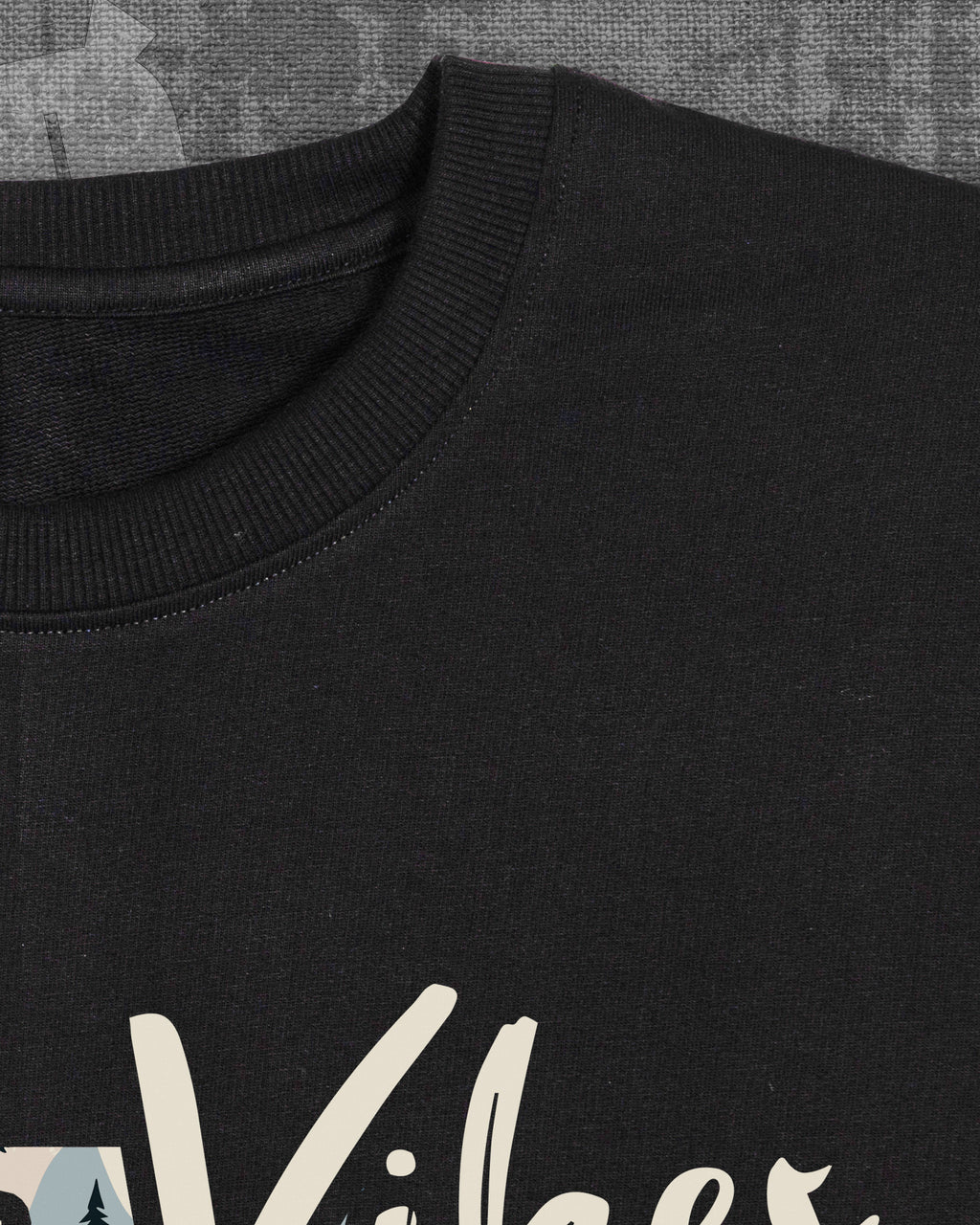 Festive Vibes Black Heavyweight Oversized T-shirt