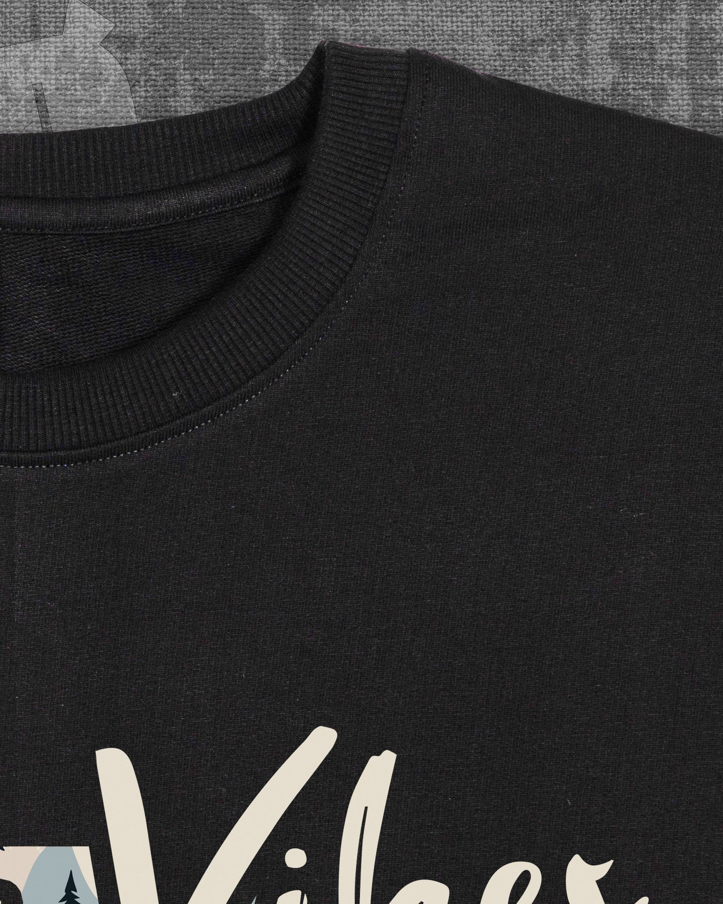 Festive Vibes Black Heavyweight Oversized T-shirt