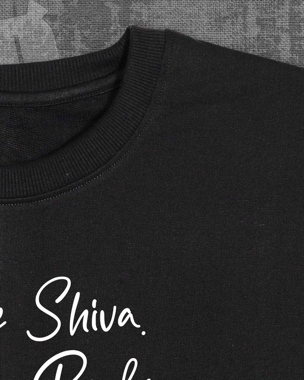 Calm like Shiva, Wild like Rudra Black Heavyweight Oversized T-shirt
