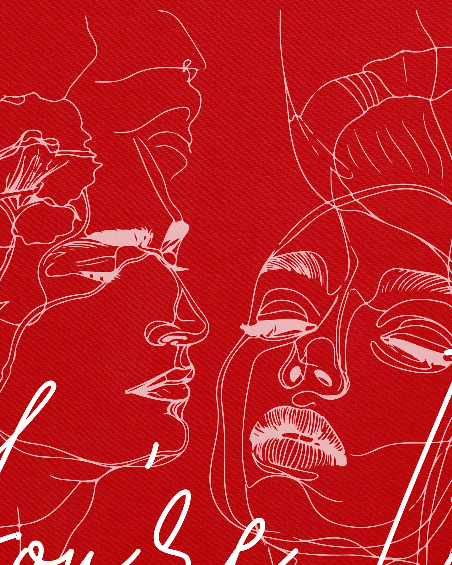 You are loved forever! Red Heavyweight Oversized T-shirt