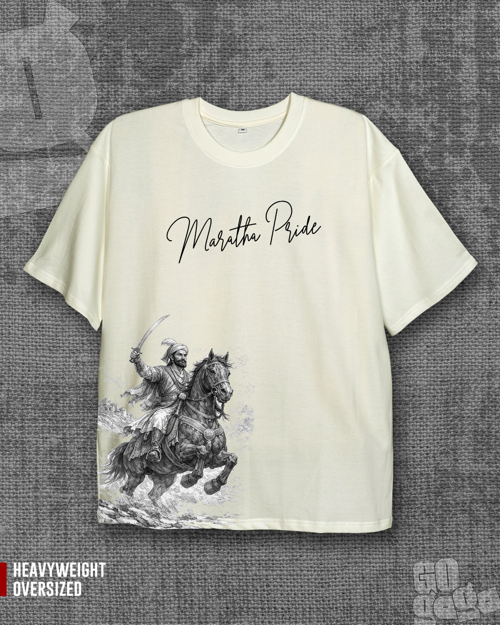 Maratha Pride | Heavyweight Oversized T-shirt