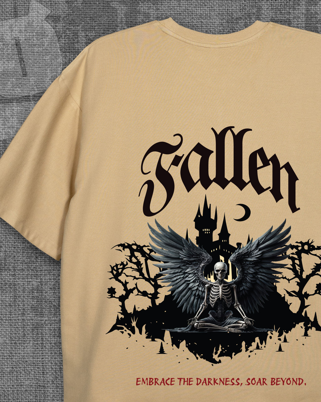 Fallen Light Beige Heavyweight Oversized T-shirt