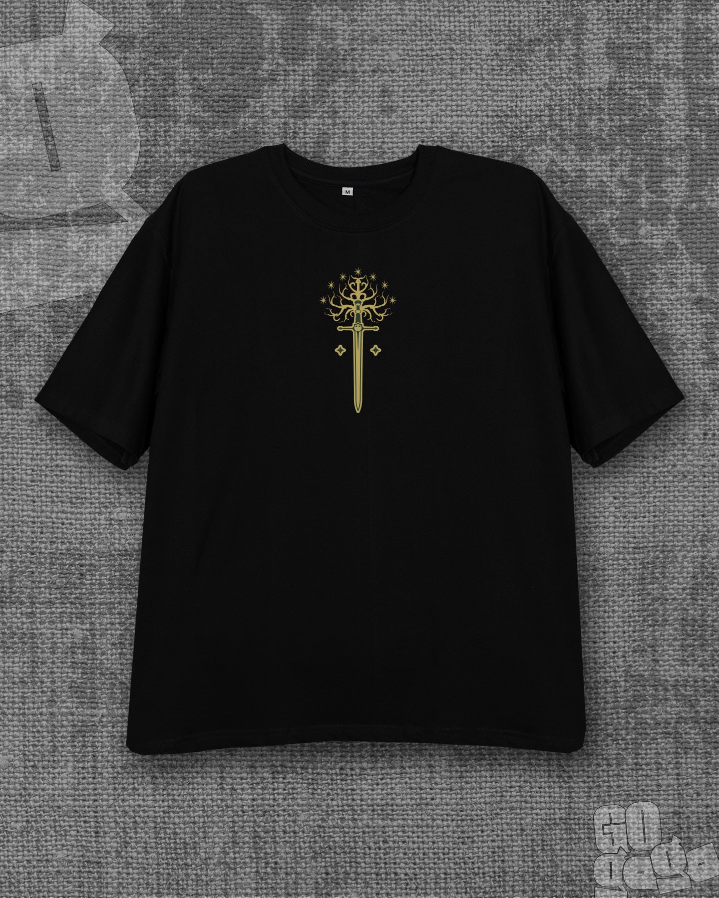 Forgend in legend Black Oversized T-shirt