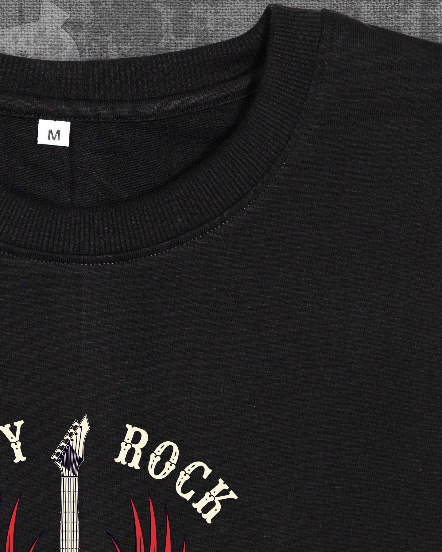 Heavy Rock Black Oversized T-shirt