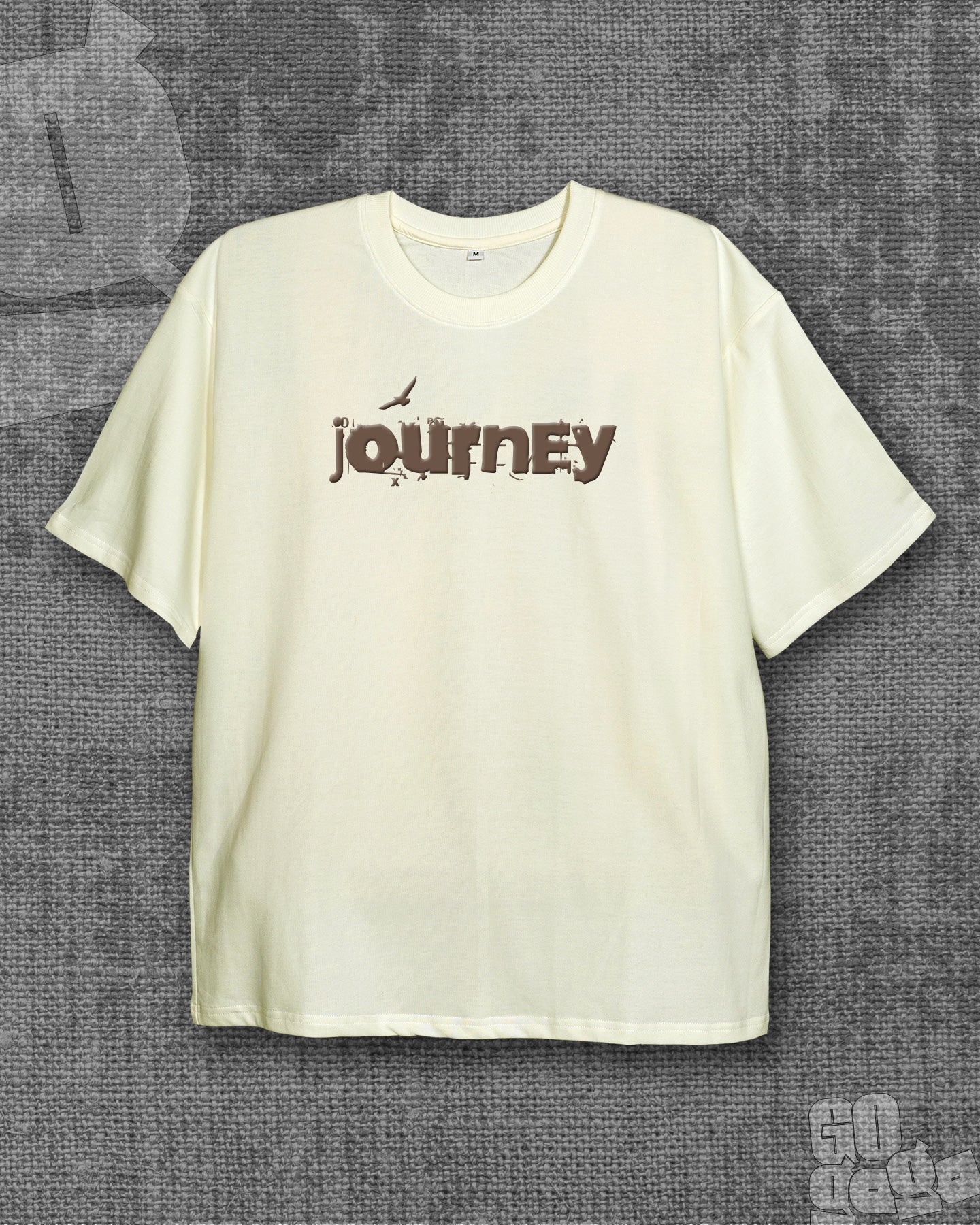 Journey  Off-white Oversized T-shirt